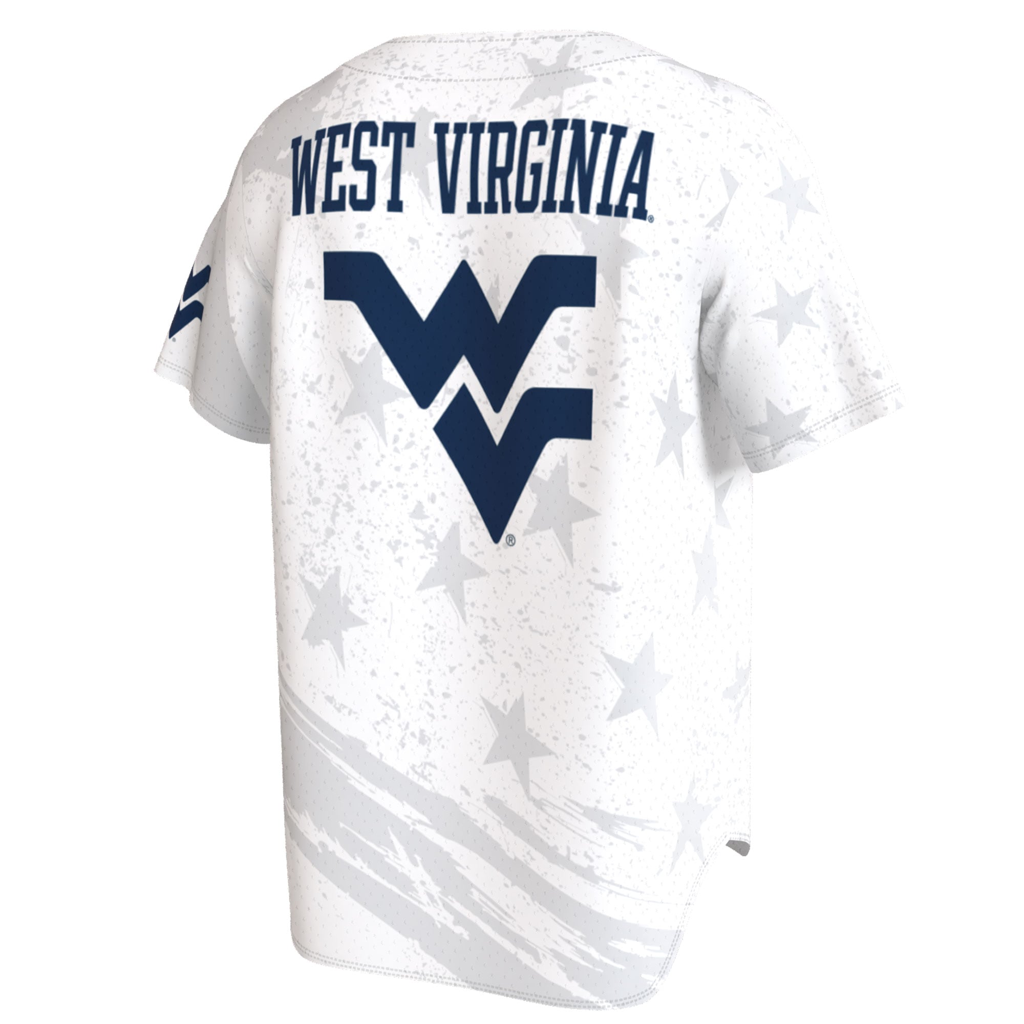 West Virginia Mountaineers Unisex Lightweight Collegiate Baseball Americana Fashion - back view