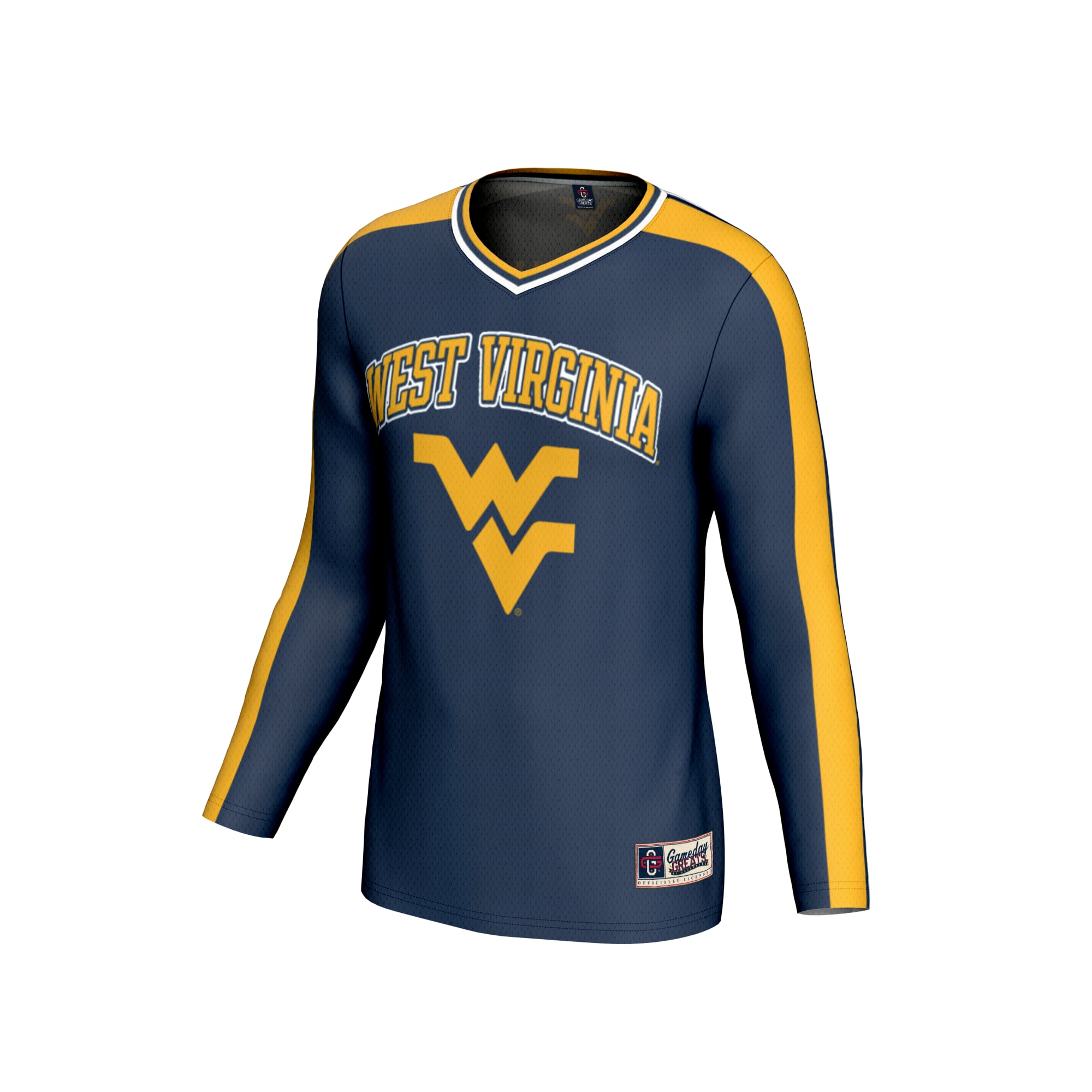 West Virginia Mountaineers Youth Collegiate Women's Volleyball Lightweight Fashion - front view