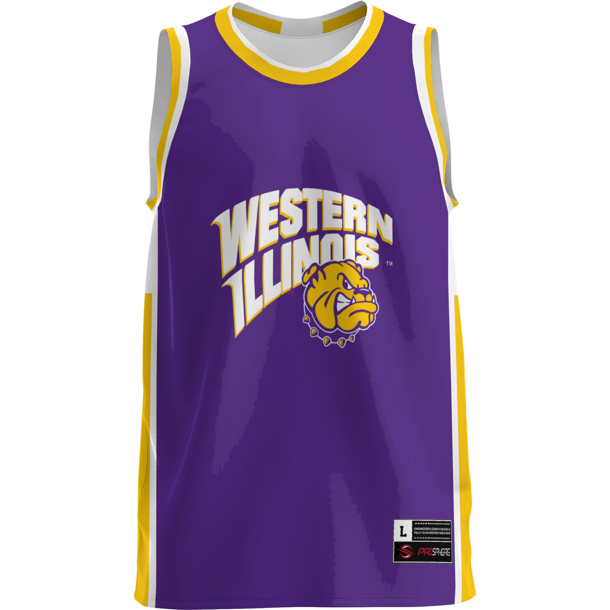 Western Illinois Leathernecks Lightweight Basketball Jersey Purple - front view