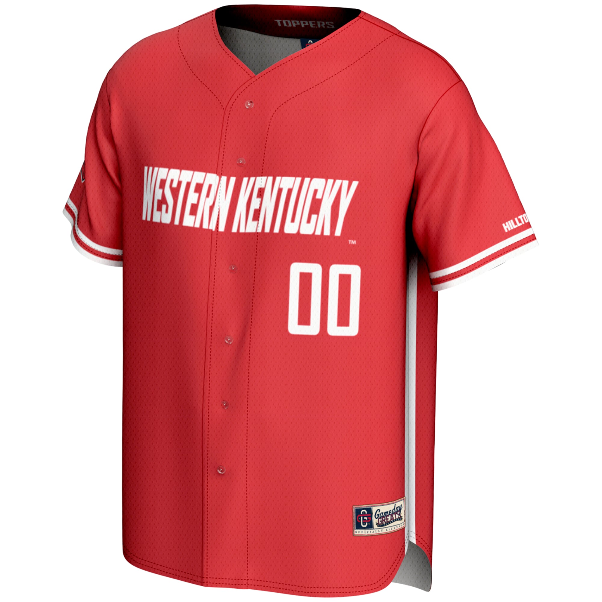 Western Kentucky Hilltoppers Lightweight Baseball Jersey Red - front view