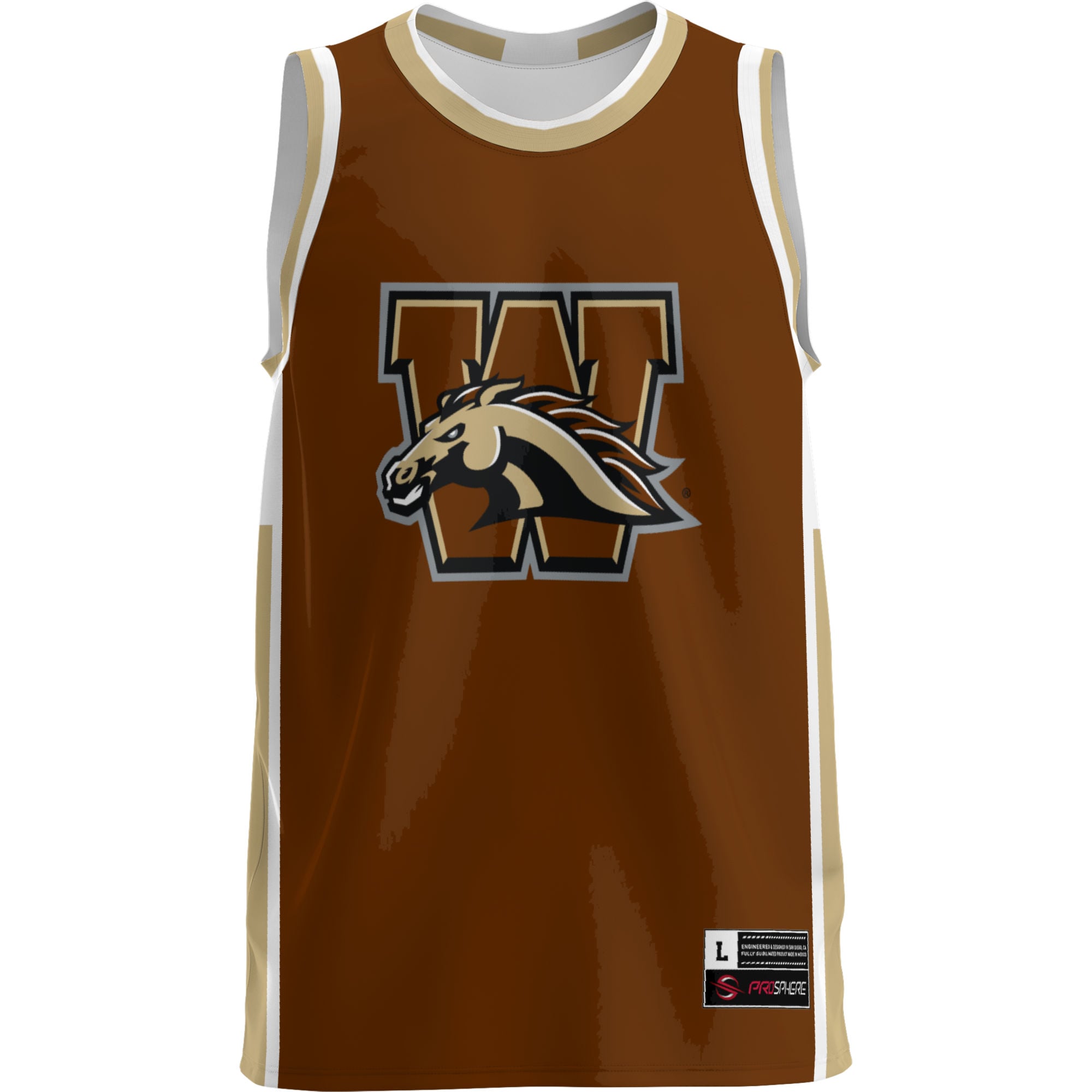 Western Michigan Broncos Lightweight Basketball Jersey Brown - front view