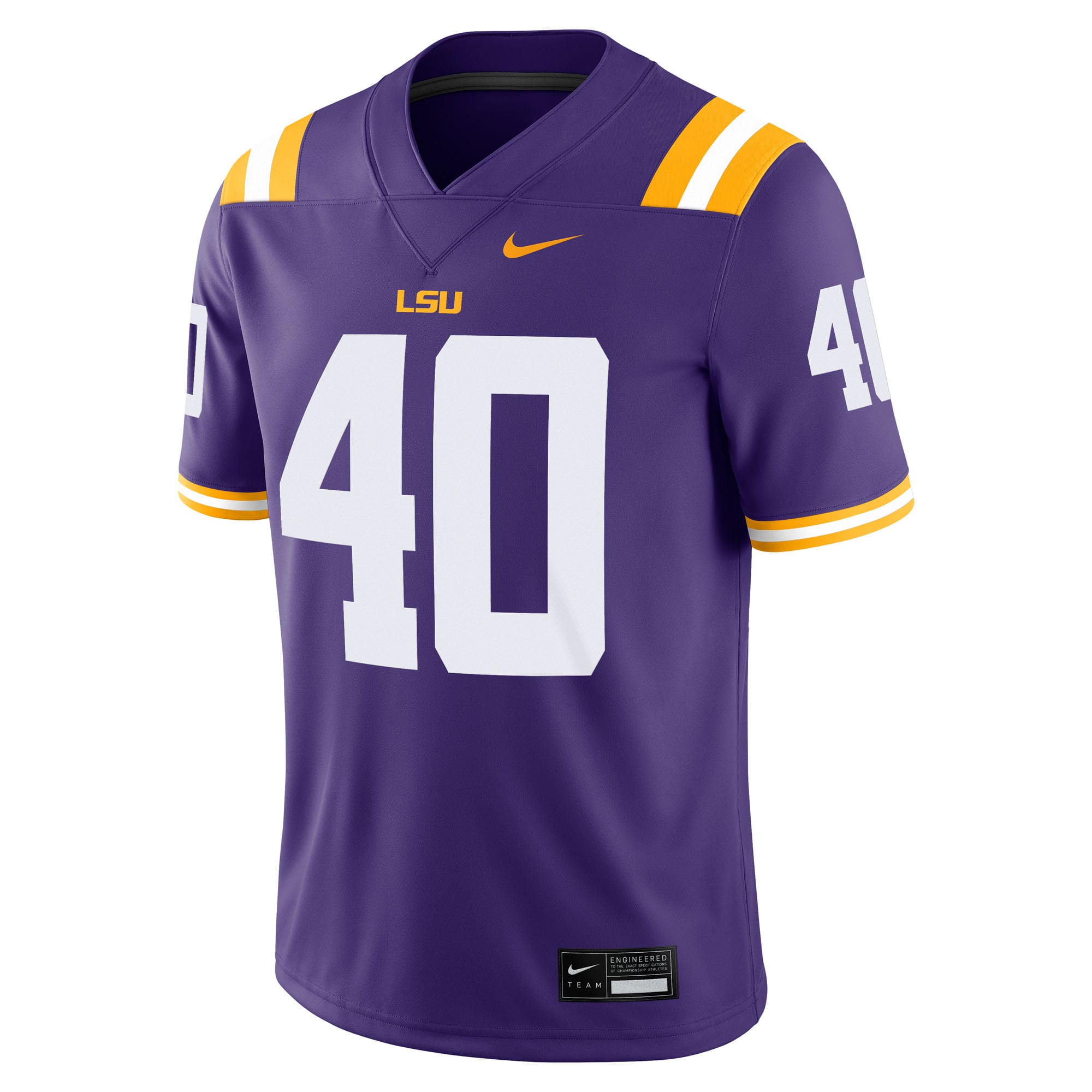 Whit Weeks LSU Tigers Home Jersey Purple - front view