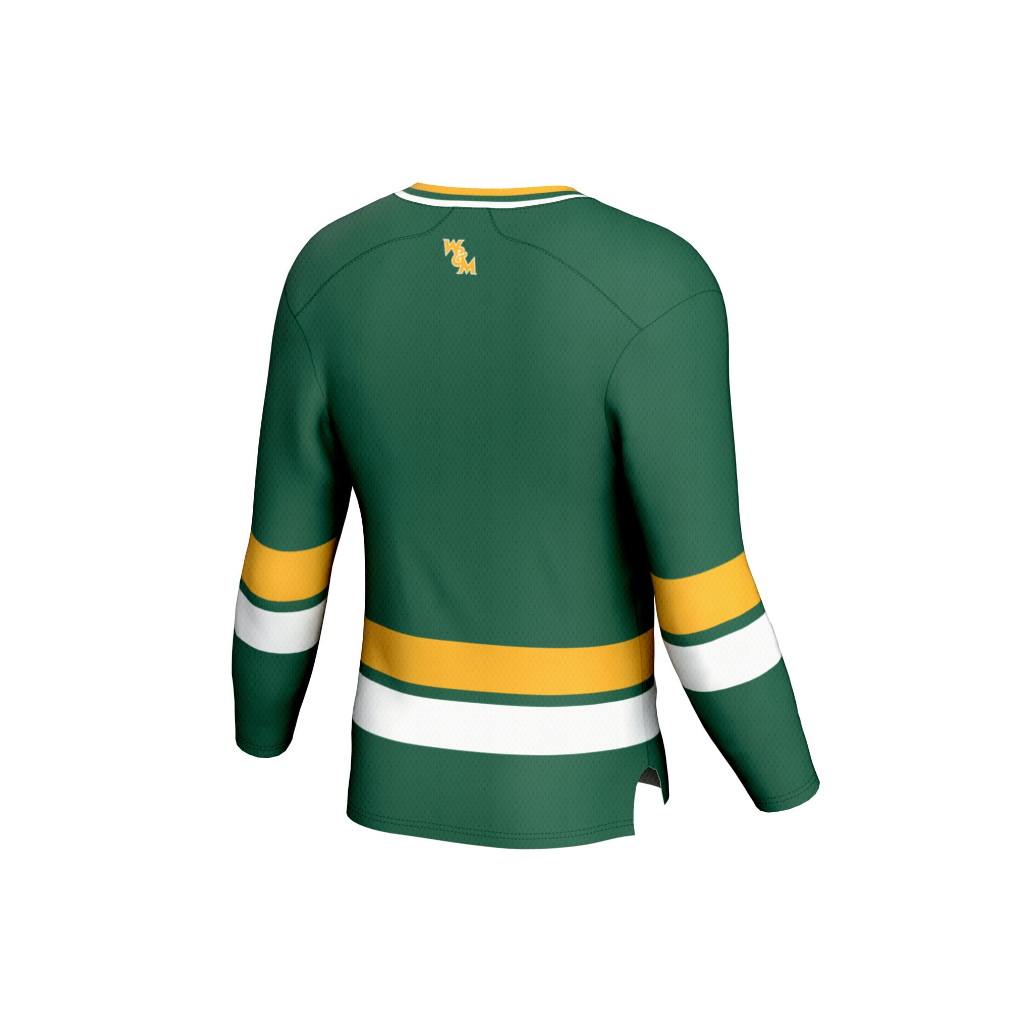 William & Mary Tribe Hockey Jersey Green - back view