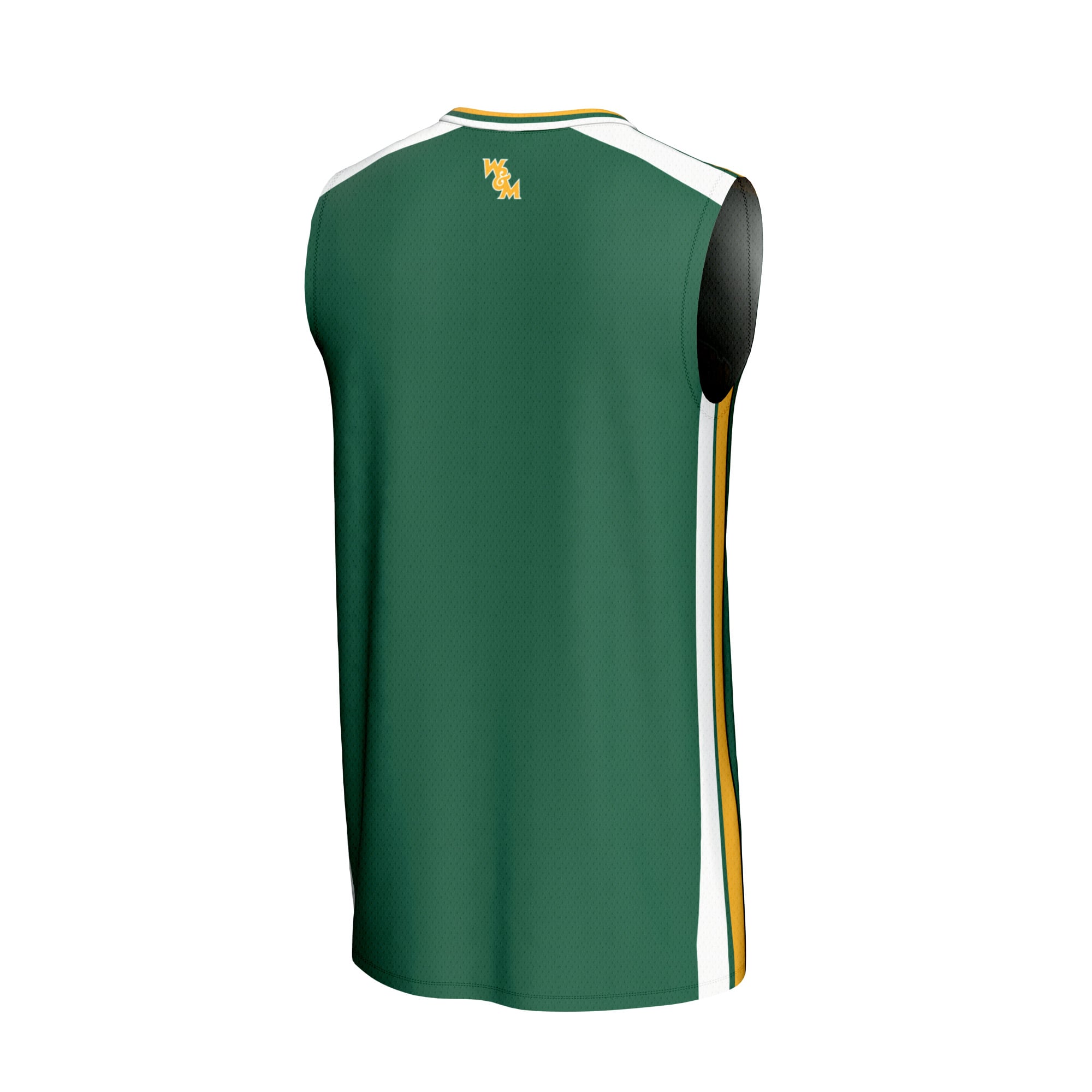 William & Mary Tribe Youth Basketball Jersey Green - back view