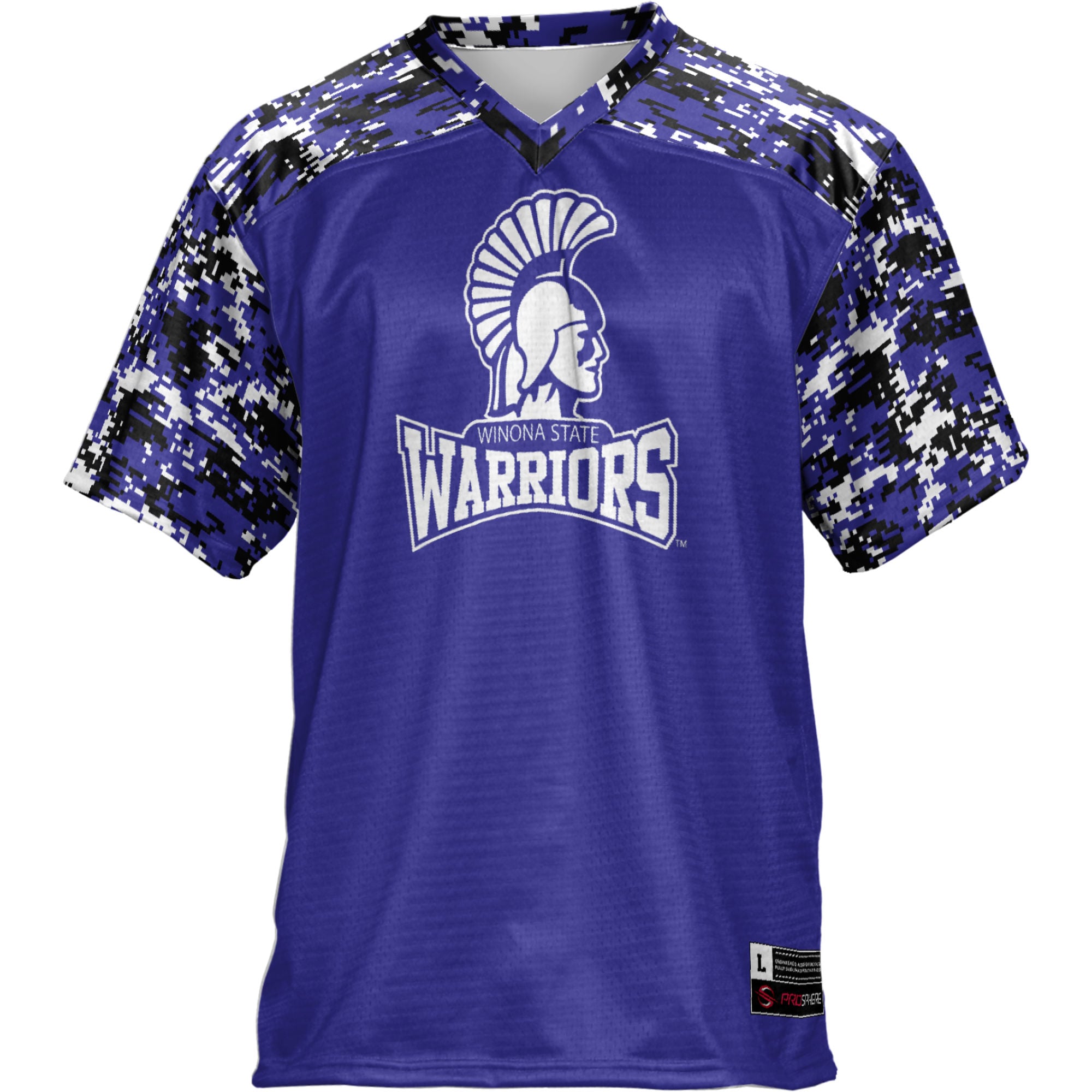 Winona State Warriors Football Jersey Purple - front view