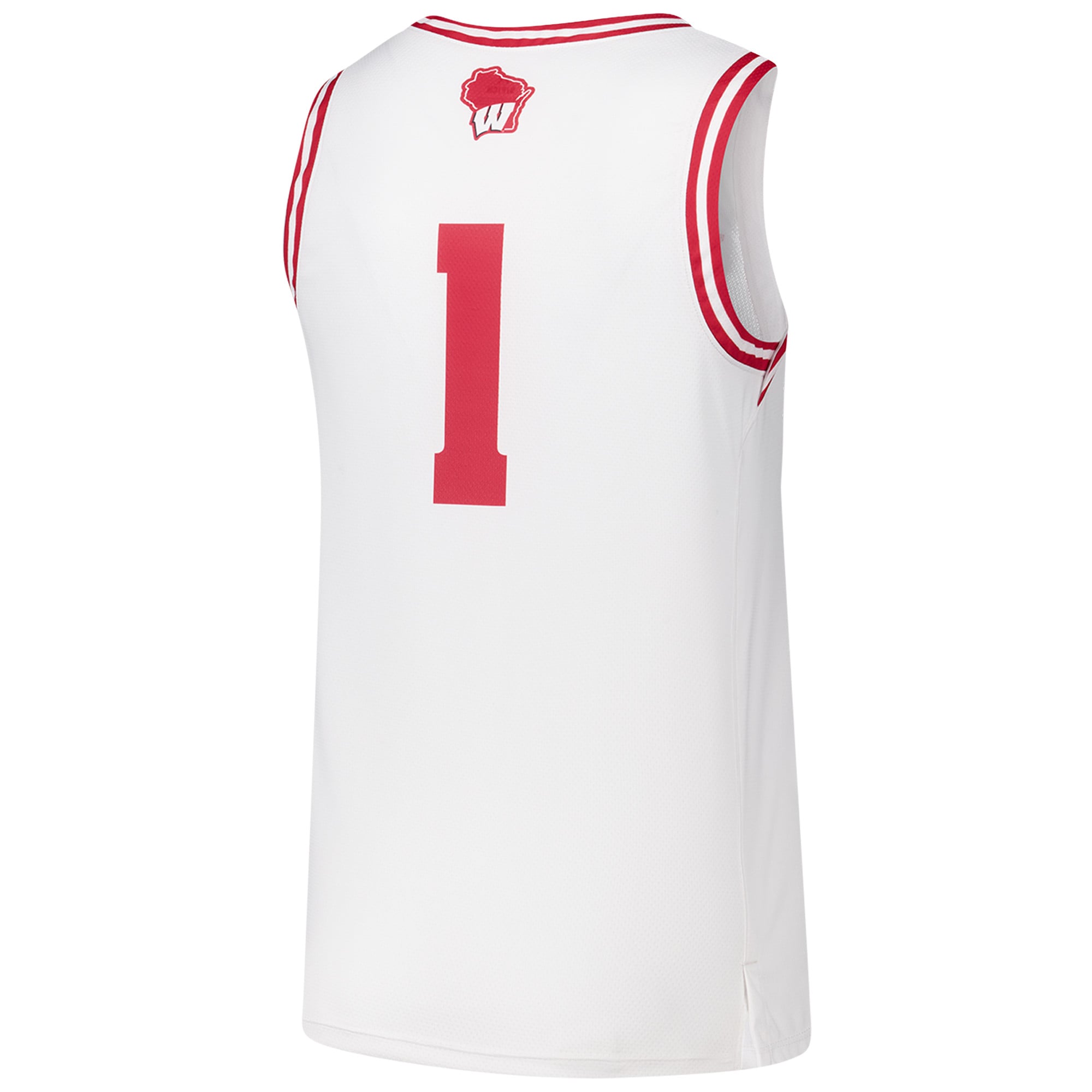 #1 Wisconsin Badgers Basketball Jersey White - back view