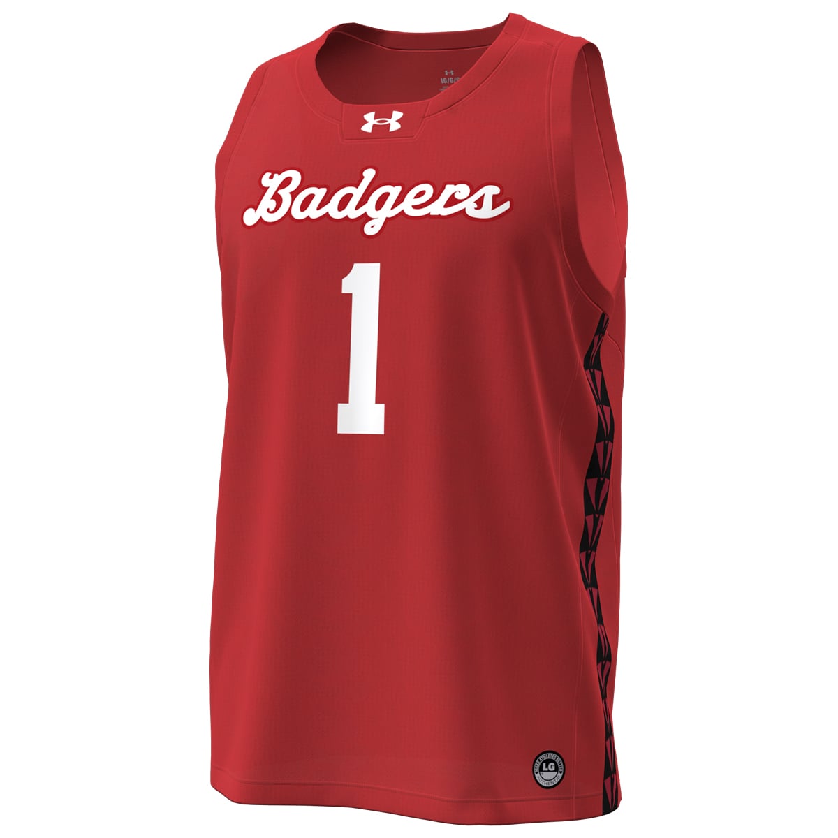 #1 Wisconsin Badgers Special Basketball Jersey Red - front view