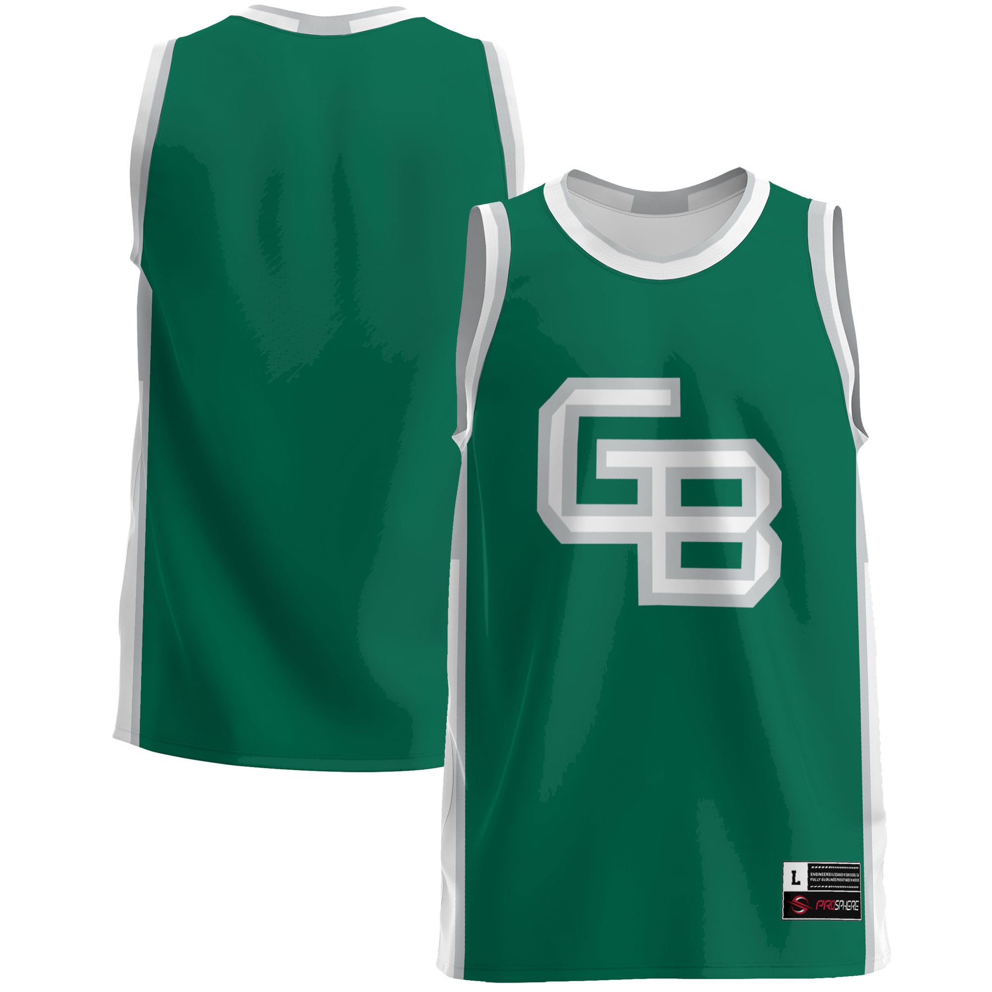 Wisconsin-Green Bay Phoenix Lightweight Basketball Jersey Green - front and back view