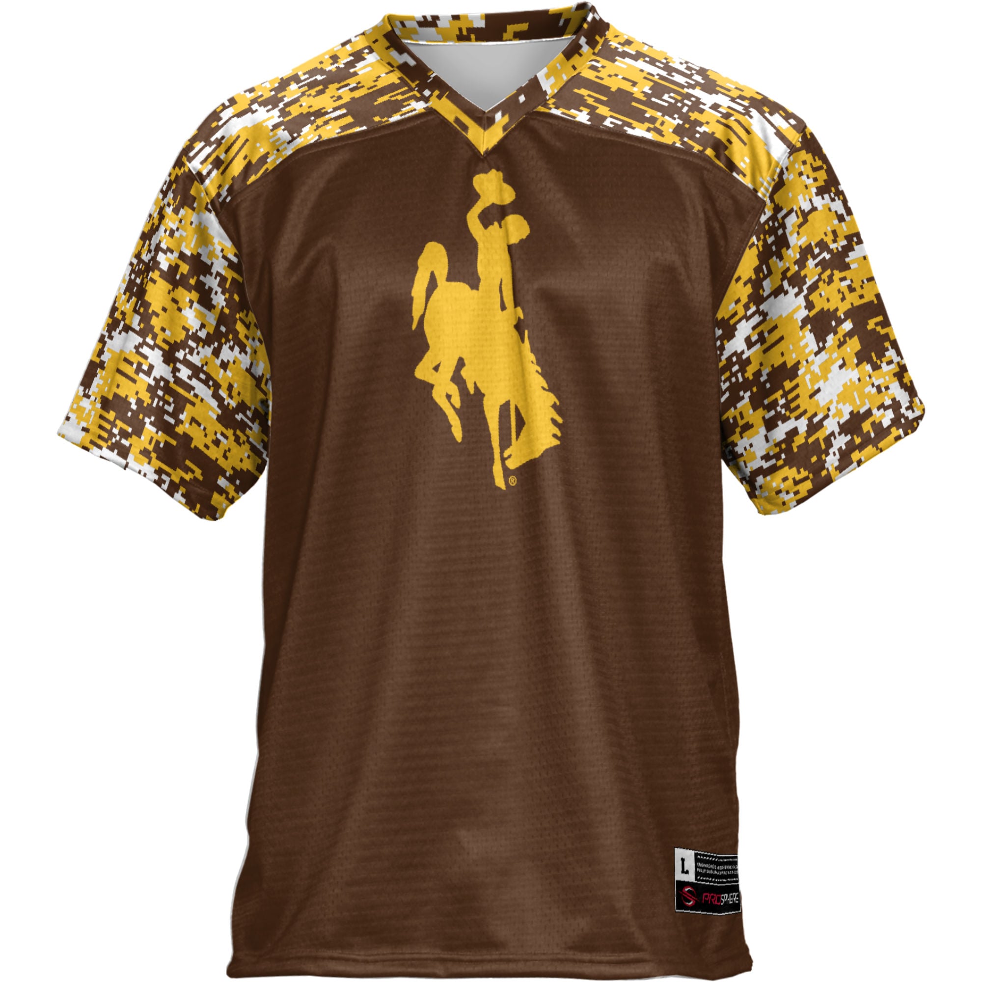 Wyoming Cowboys Football Jersey Brown - front view