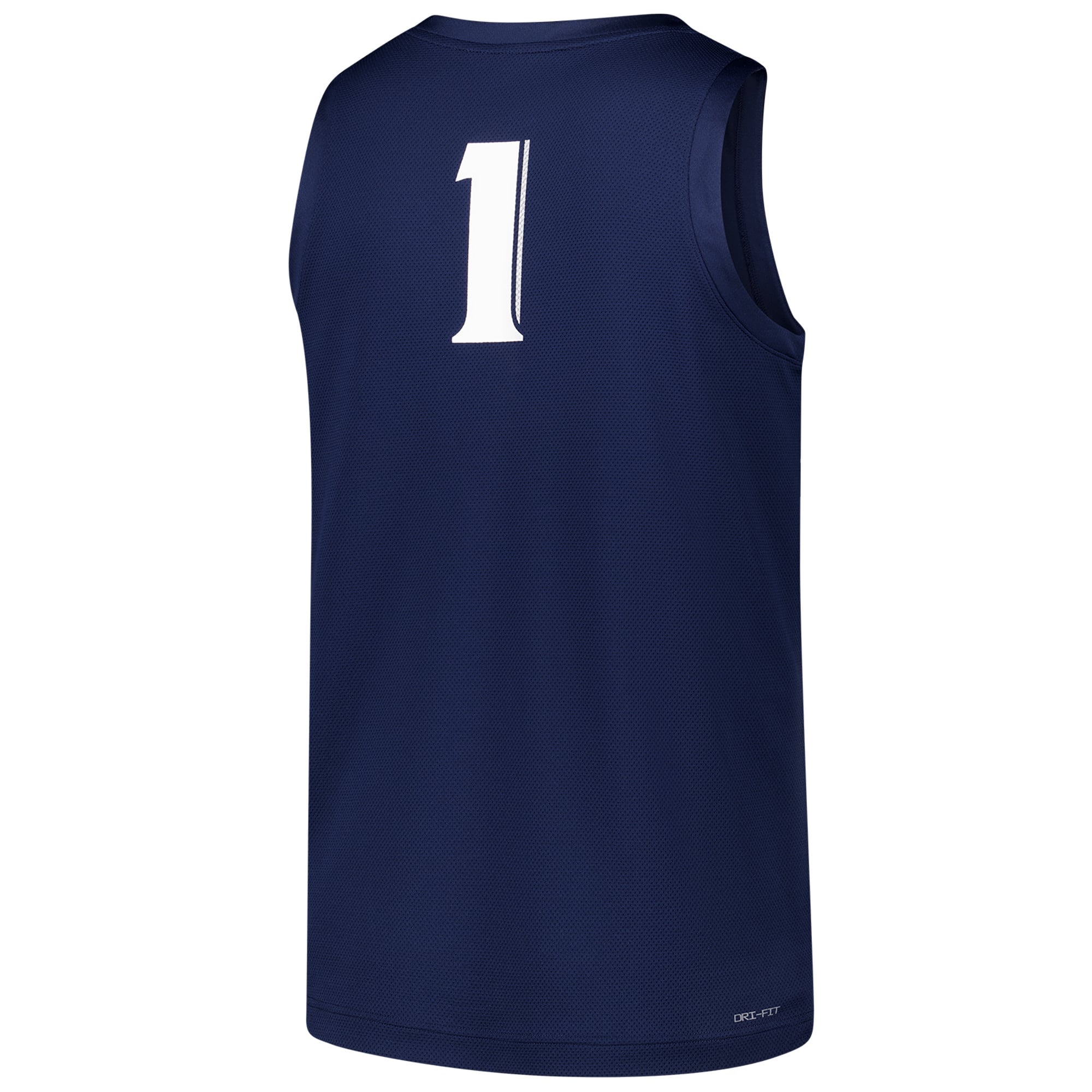 #1 Xavier Musketeers Basketball Jersey Navy - back view