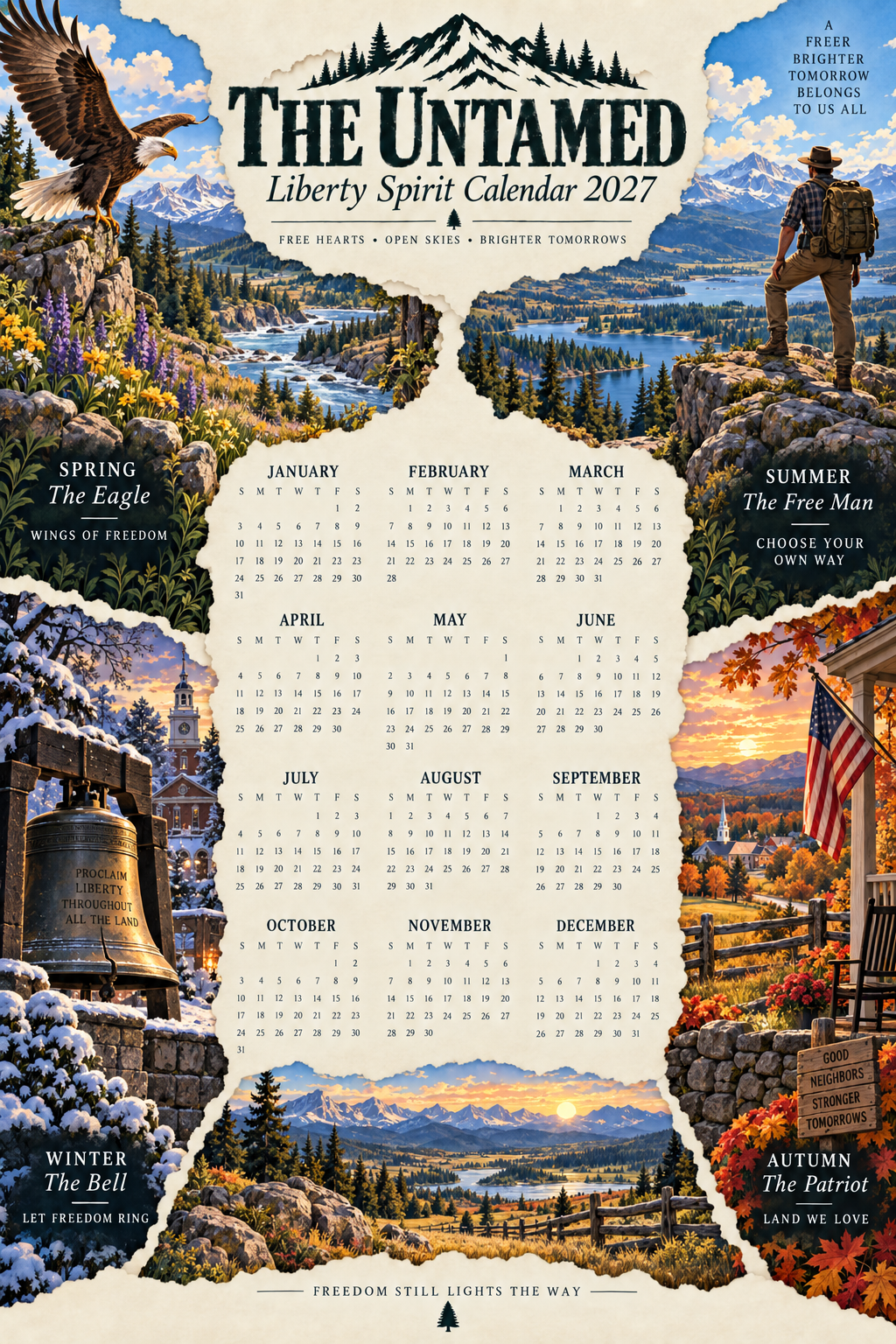 The Untamed 2027 — American Spirit Art Calendar
