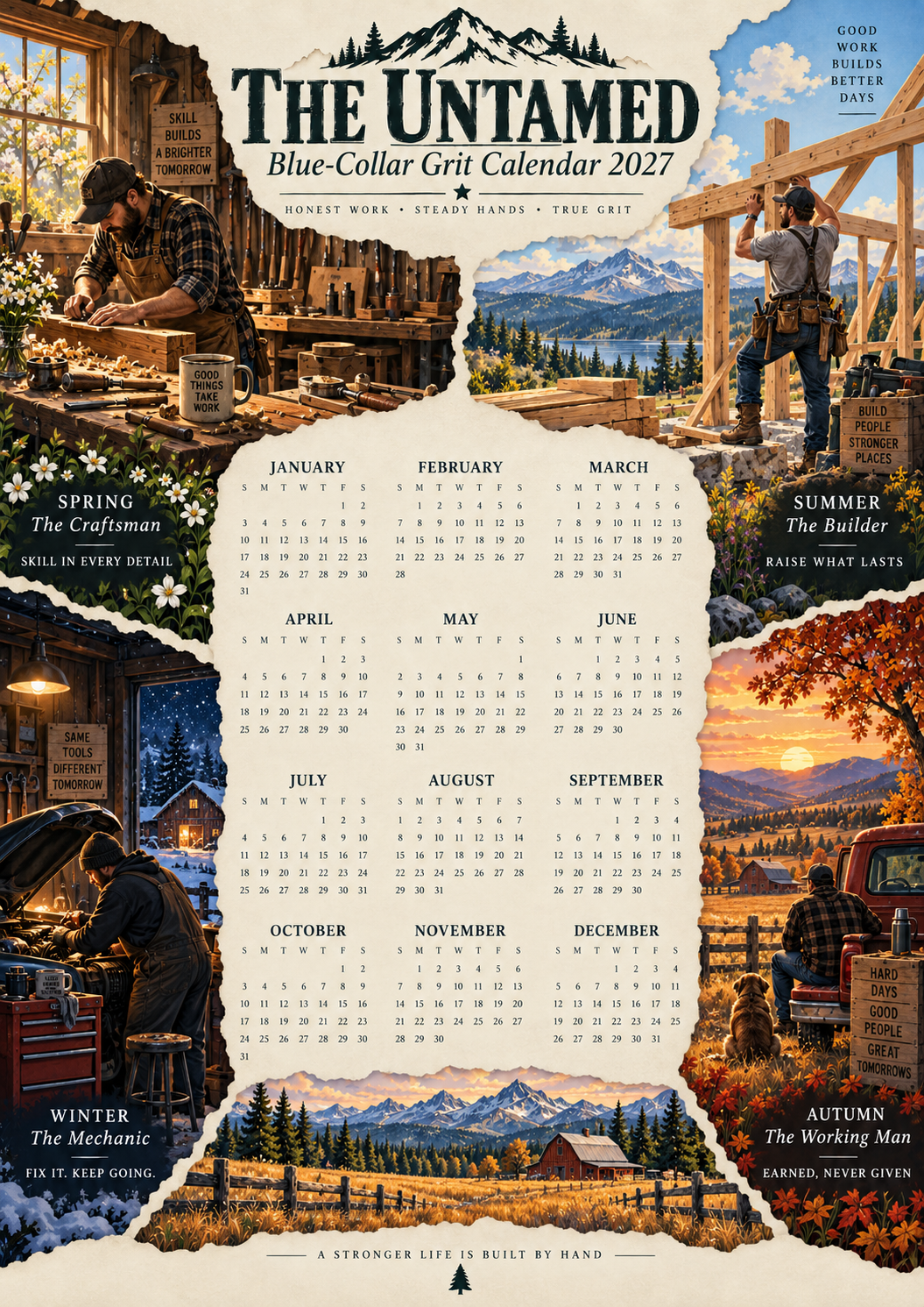 The Untamed 2027 — American Spirit Art Calendar
