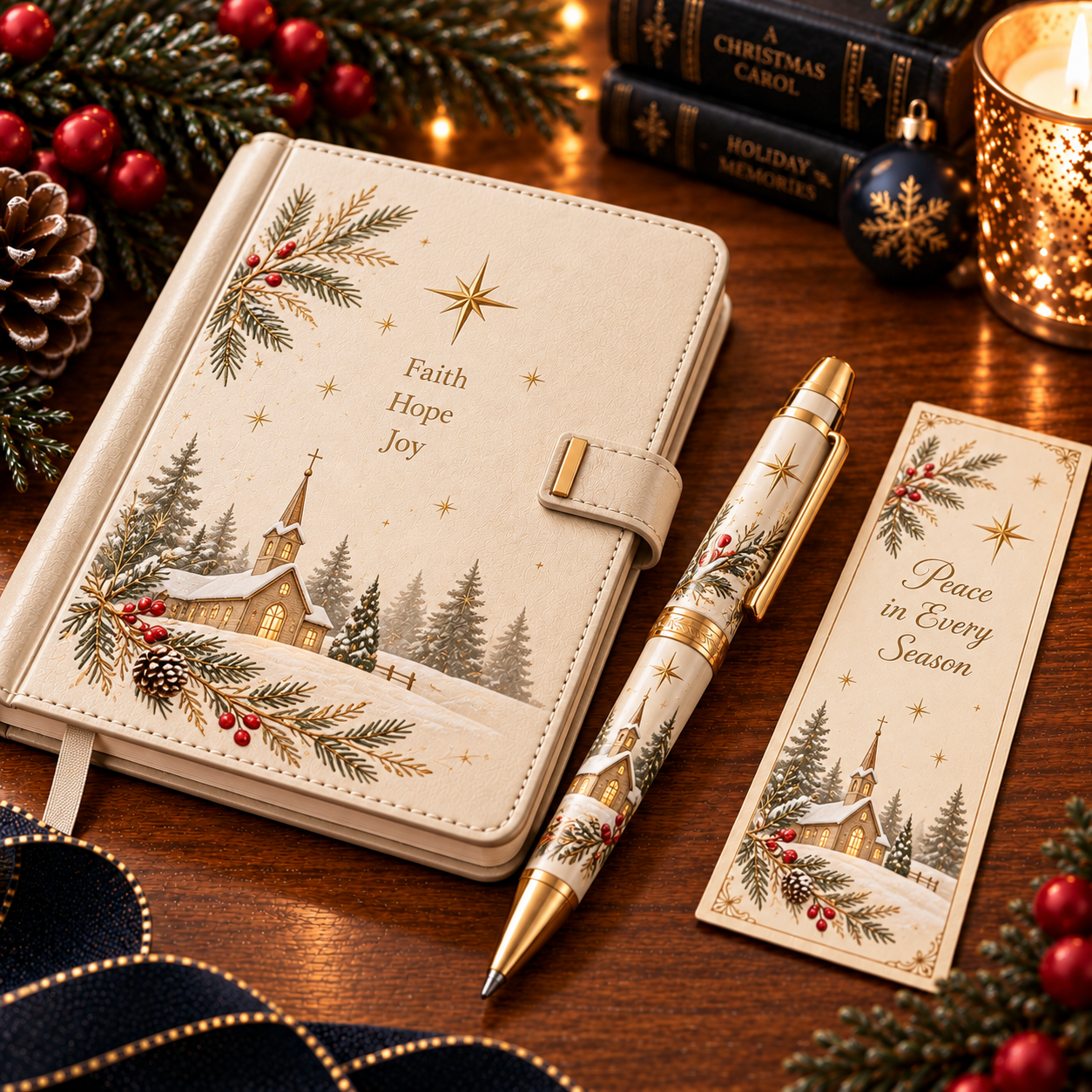 Christmas Memories™ Vintage Christmas Journal & Pen Gift Set