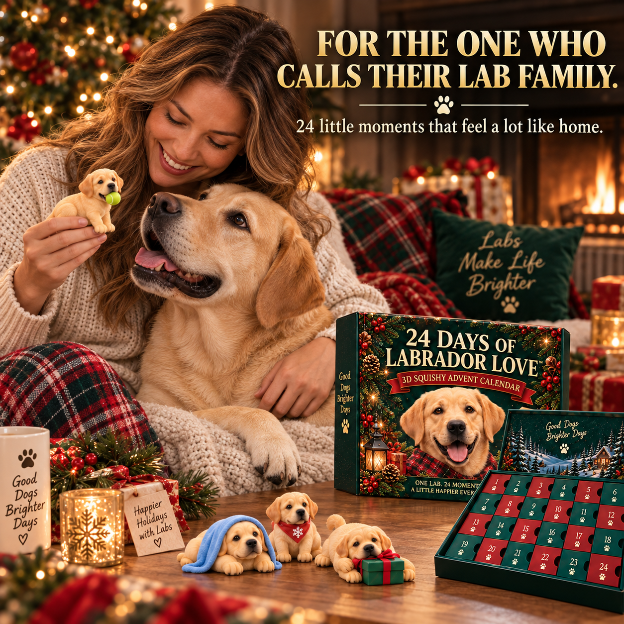 24 Days of Labrador Love™ – 24-Day 3D Squishy Advent Calendar