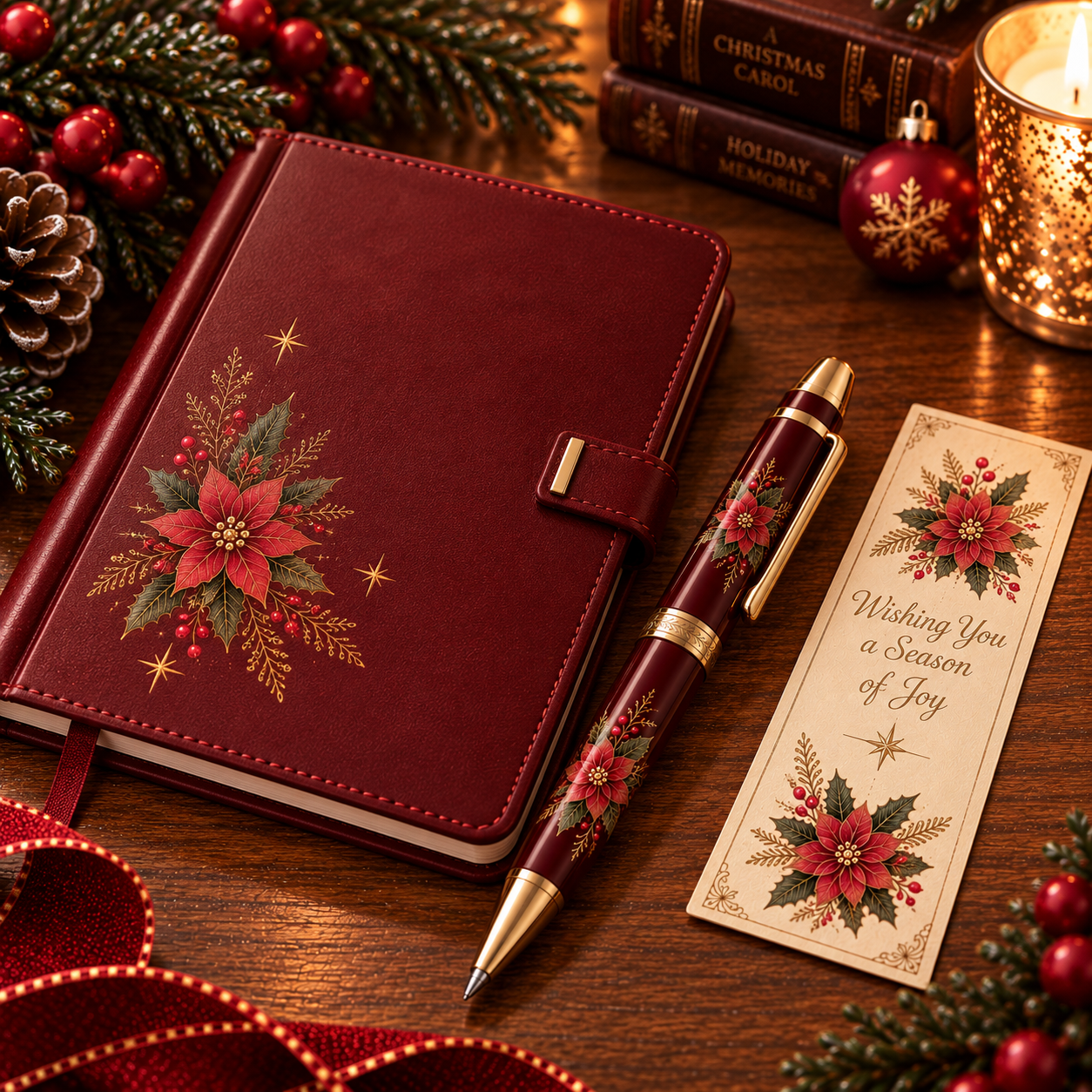 Christmas Memories™ Vintage Christmas Journal & Pen Gift Set