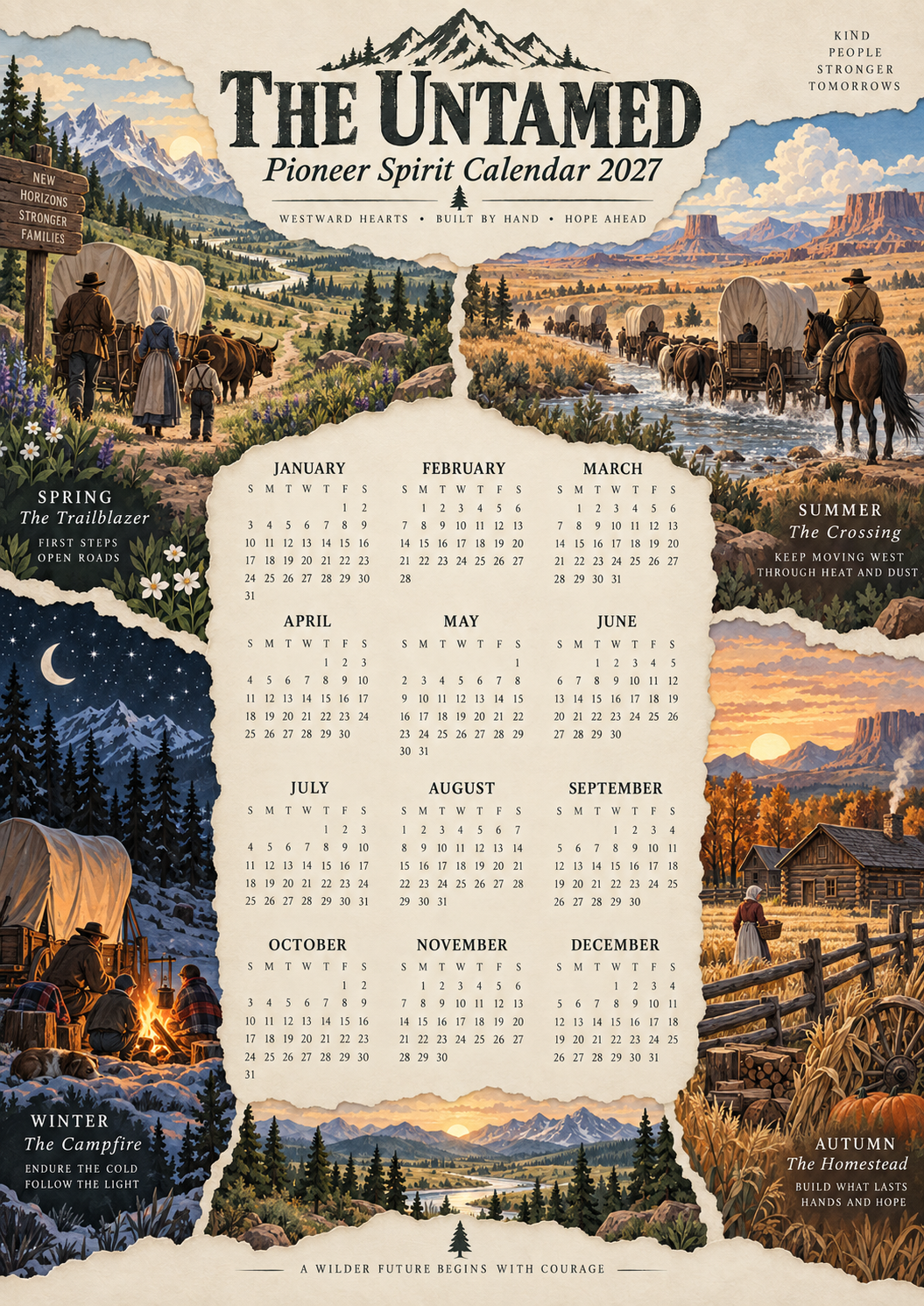 The Untamed 2027 — American Spirit Art Calendar