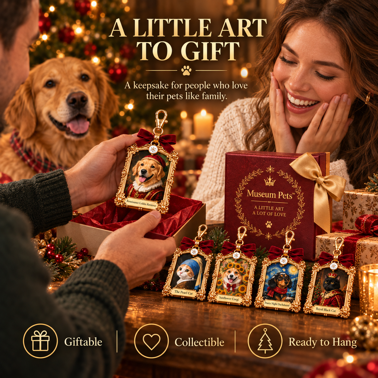Museum Pets™ Mini Framed Pet Art Charm