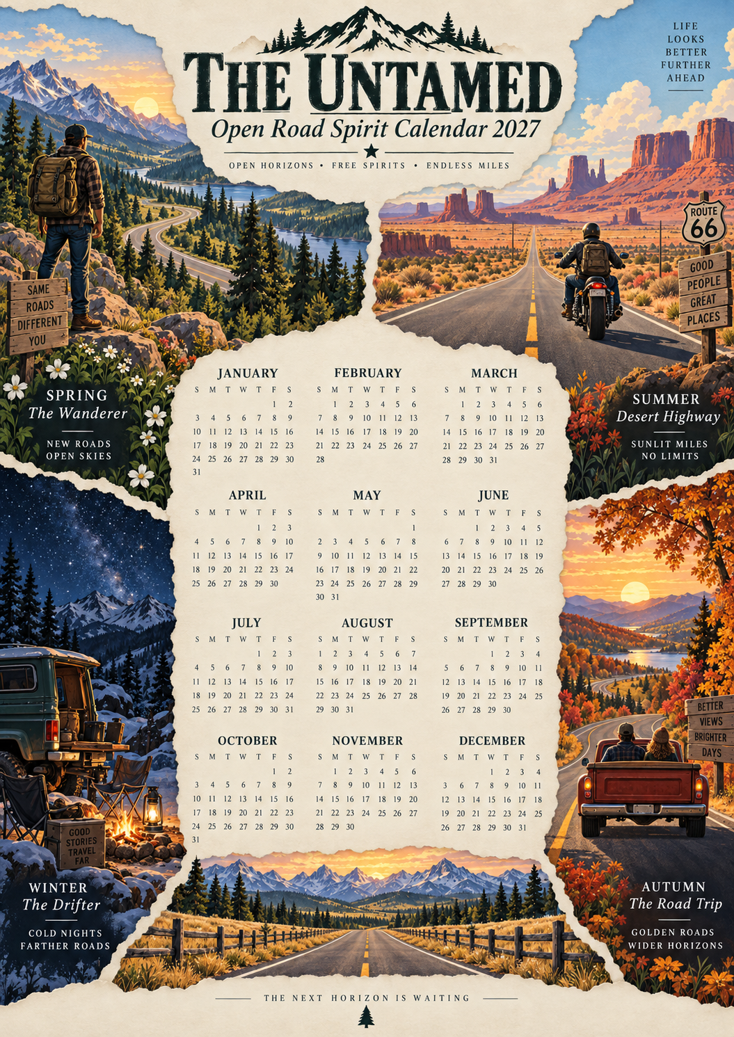 The Untamed 2027 — American Spirit Art Calendar