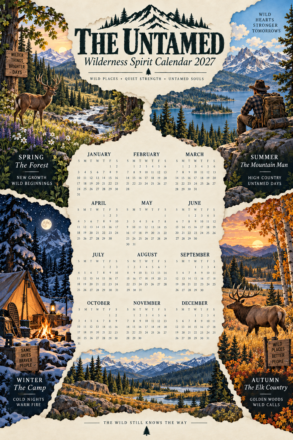 The Untamed 2027 — American Spirit Art Calendar