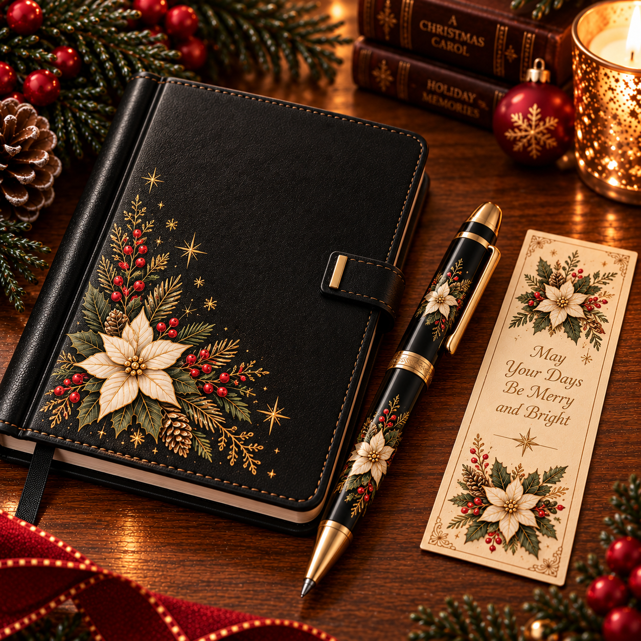 Christmas Memories™ Vintage Christmas Journal & Pen Gift Set