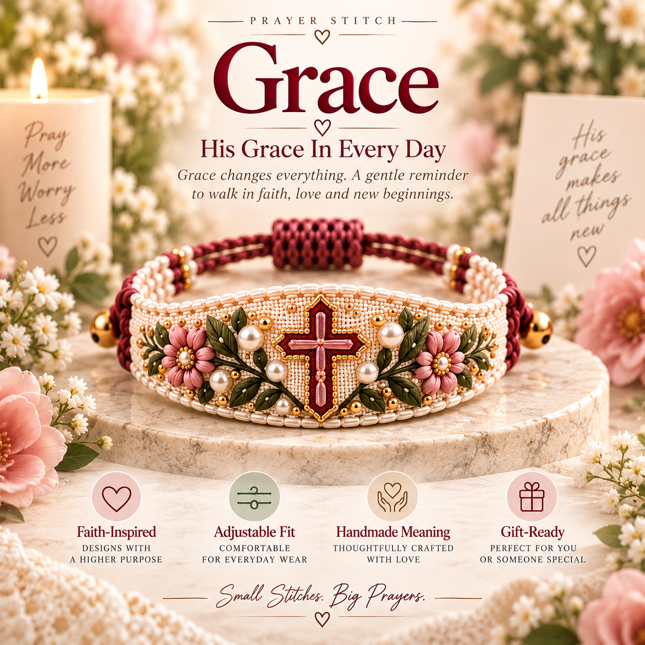 Prayer Stitch DIY Prayer Bracelet Kit – A Little Prayer in Every Stitch