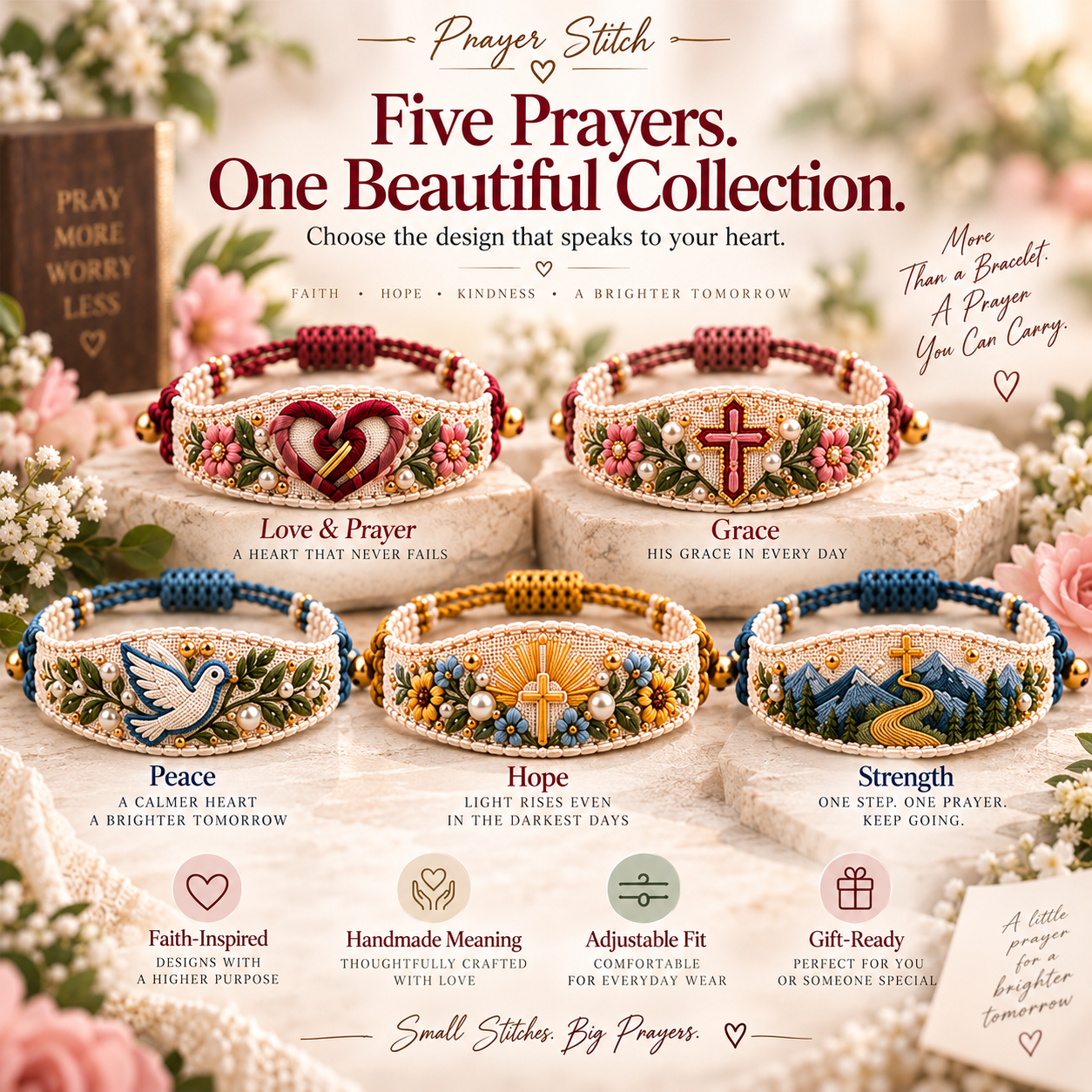 Prayer Stitch DIY Prayer Bracelet Kit – A Little Prayer in Every Stitch