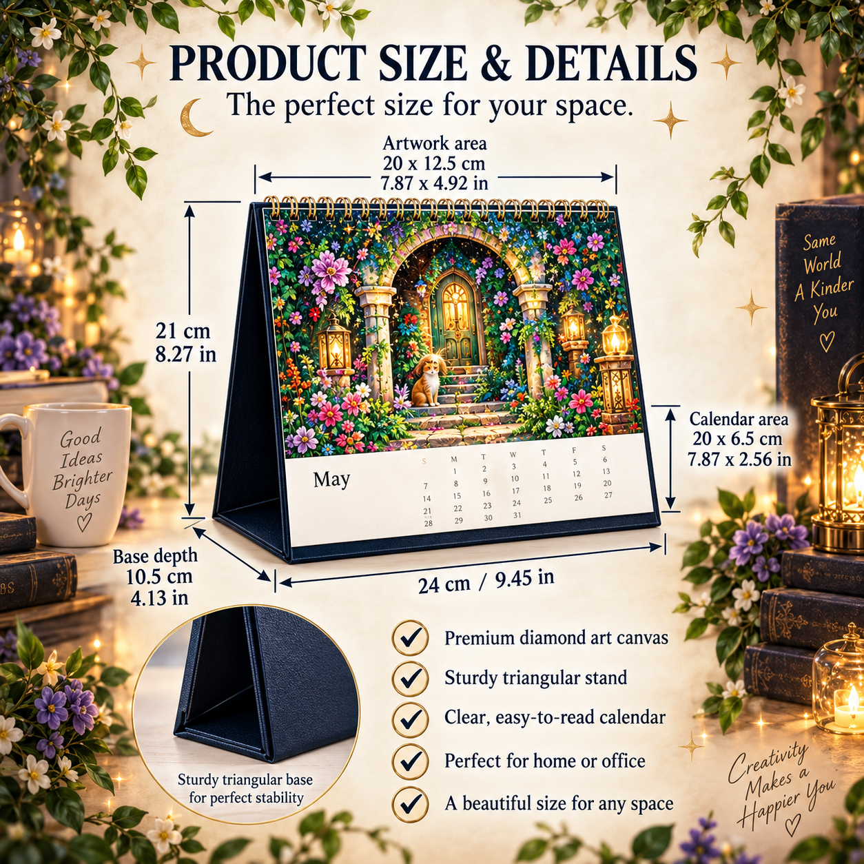 2027 Enchanted Worlds™ Diamond Painting Calendar – 12 Unique Monthly Designs