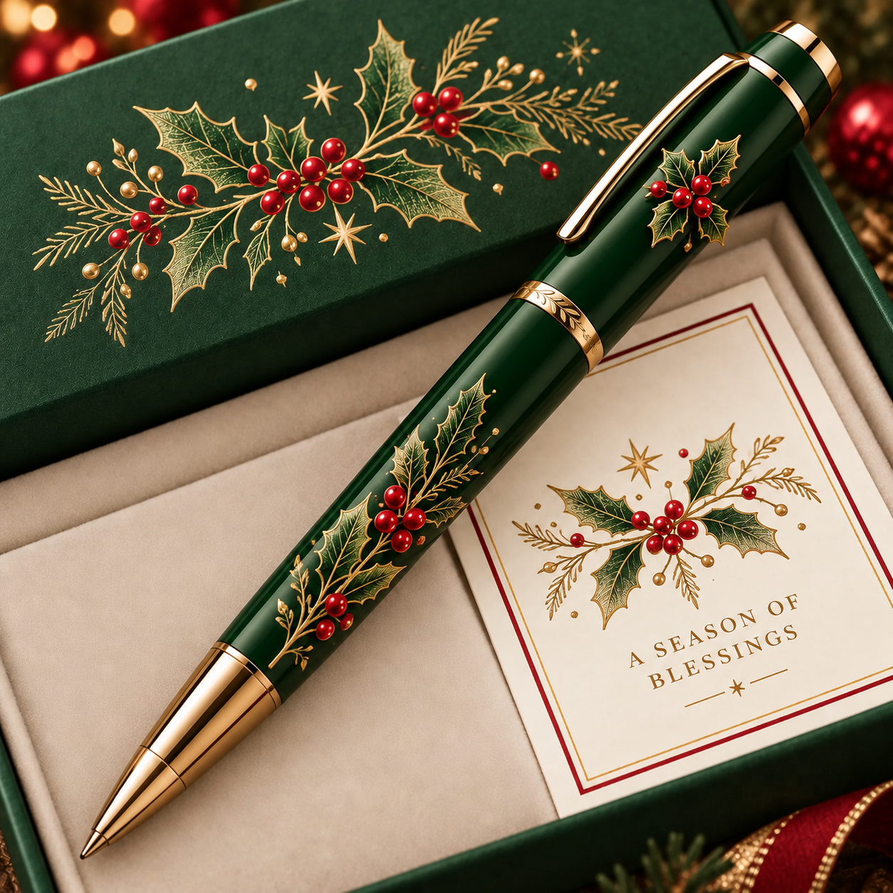A Little Christmas Story in Bloom – Floral Keepsake Pen Collection