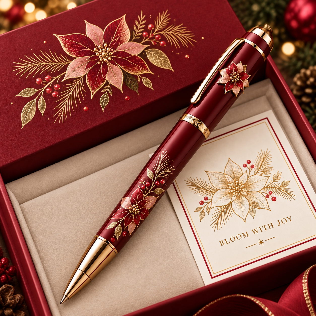 A Little Christmas Story in Bloom – Floral Keepsake Pen Collection