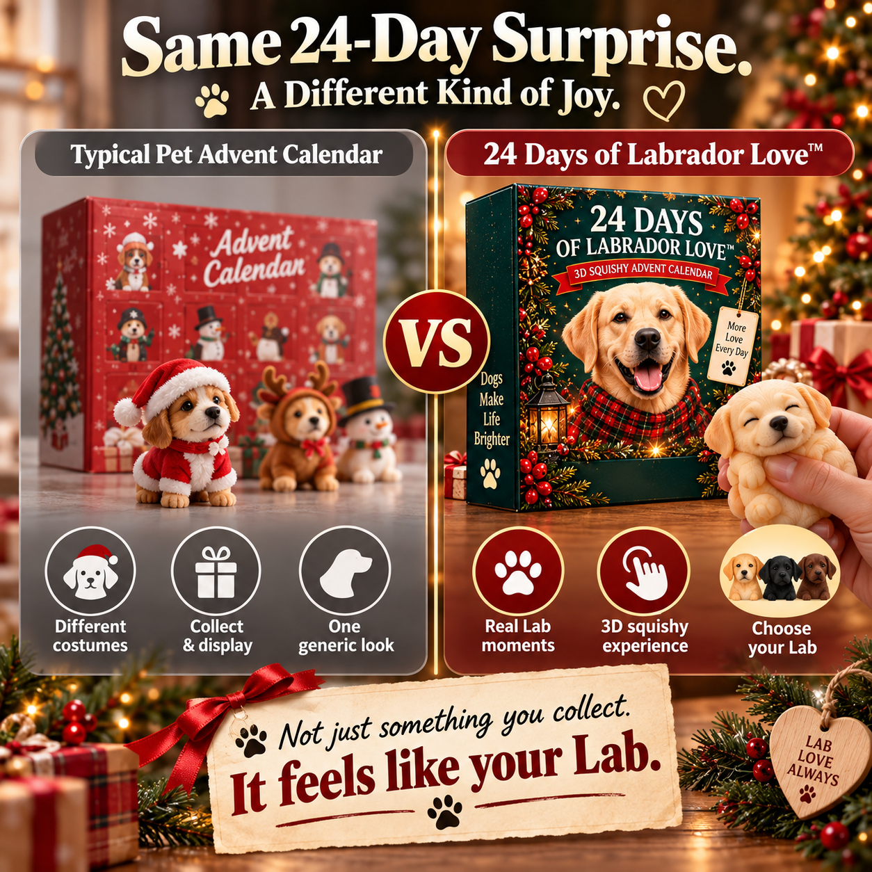 24 Days of Labrador Love™ – 24-Day 3D Squishy Advent Calendar