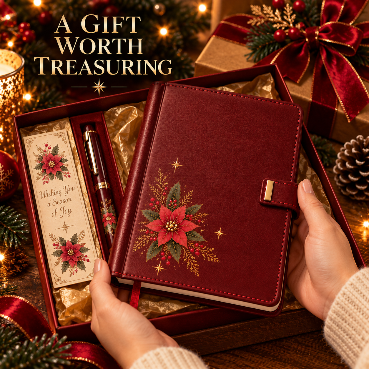 Christmas Memories™ Vintage Christmas Journal & Pen Gift Set