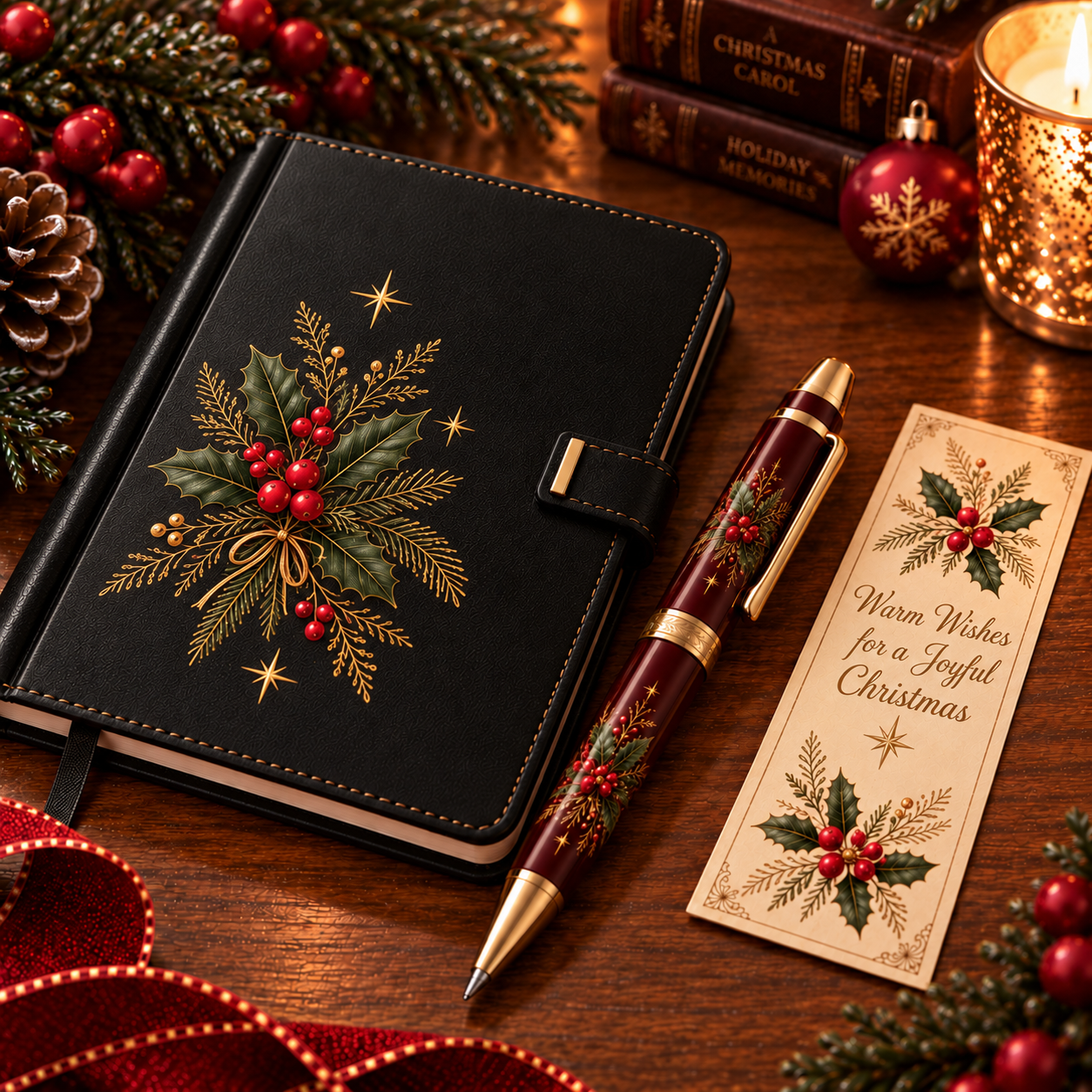 Christmas Memories™ Vintage Christmas Journal & Pen Gift Set