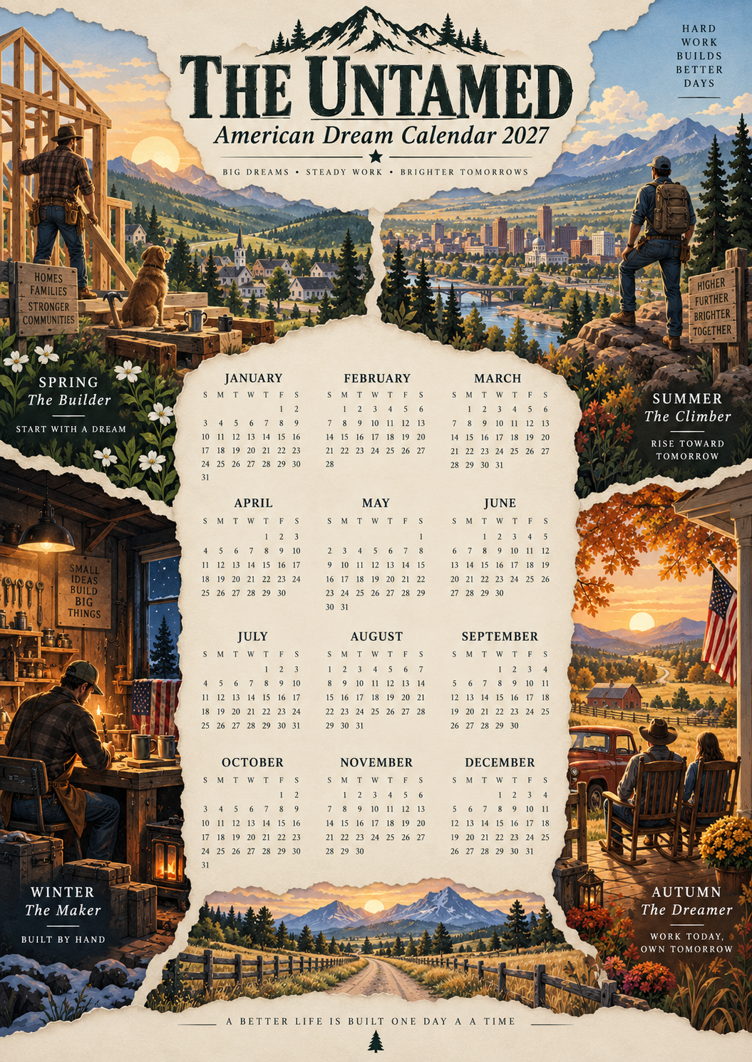 The Untamed 2027 — American Spirit Art Calendar