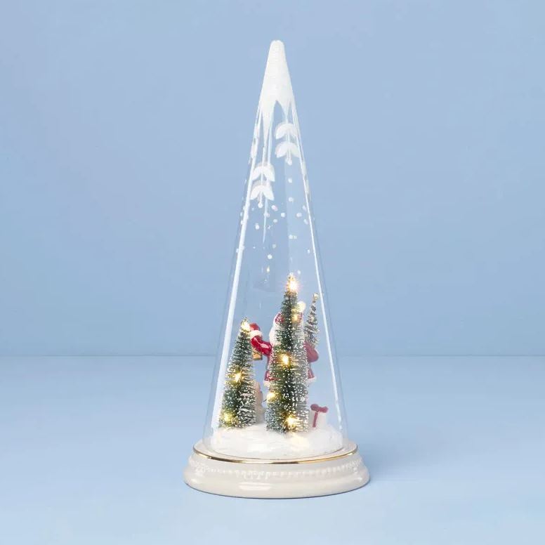 Merry & Magical Lit Santa With Lantern Figurine