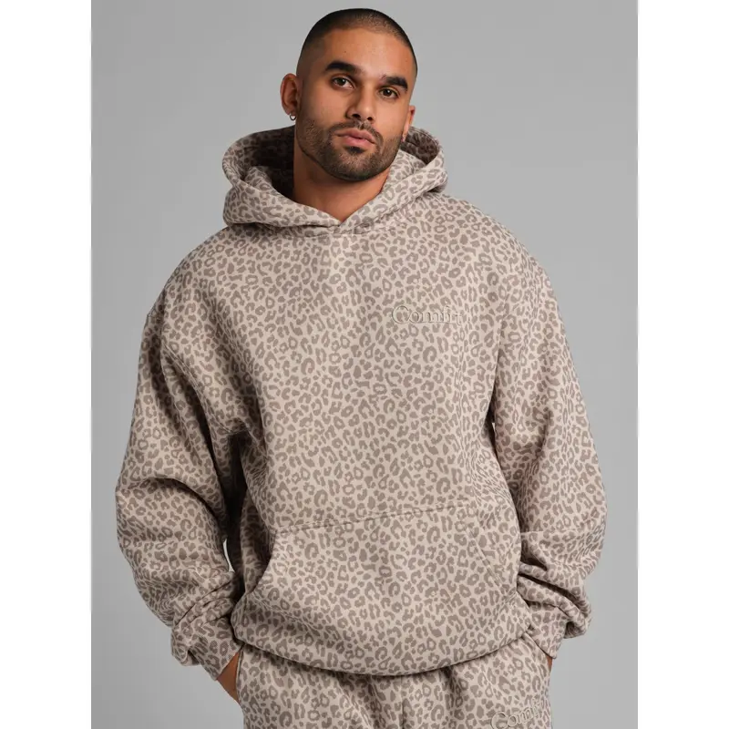 Minimalist Hoodie Mega - Desert Leopard - S