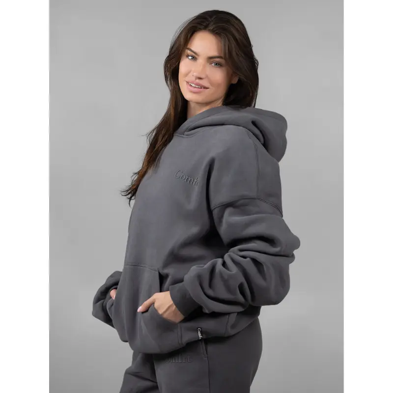 Minimalist Hoodie Mega - Steel Grey - XS