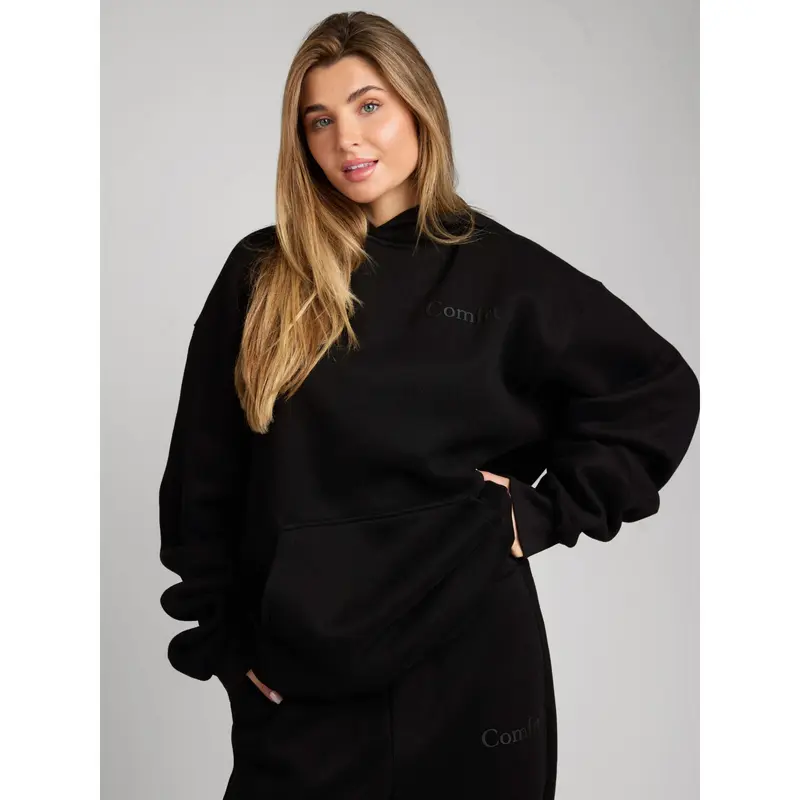 Minimalist Hoodie Mega - Obsidian - M