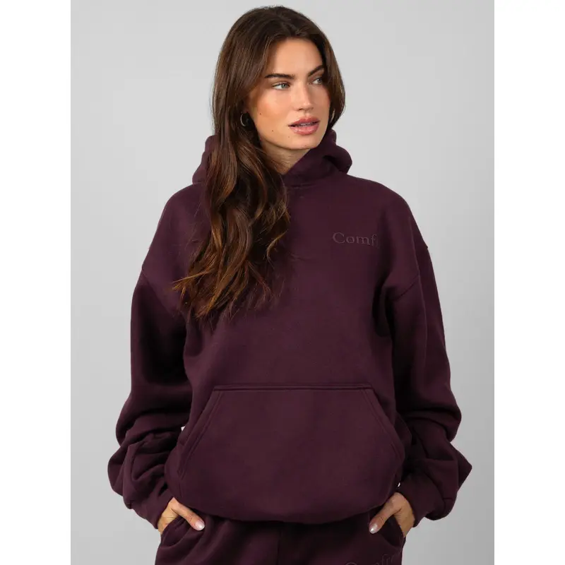Minimalist Hoodie Mega - Maroon - XS