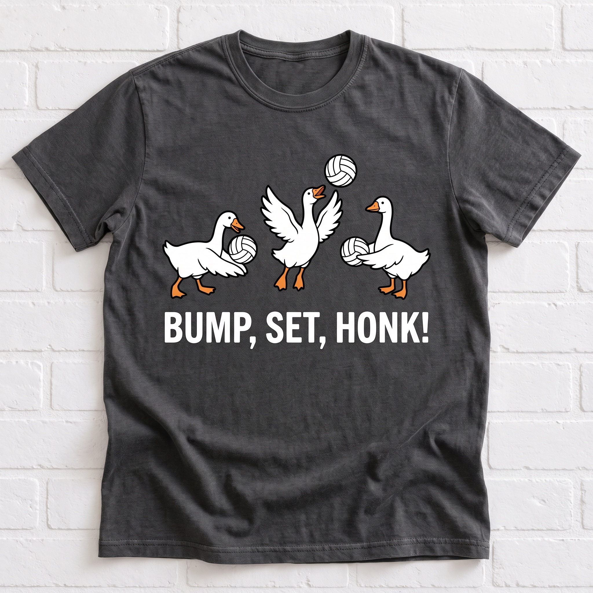 Bump, Set, Honk! Goose Volleyball Women's T-Shirt