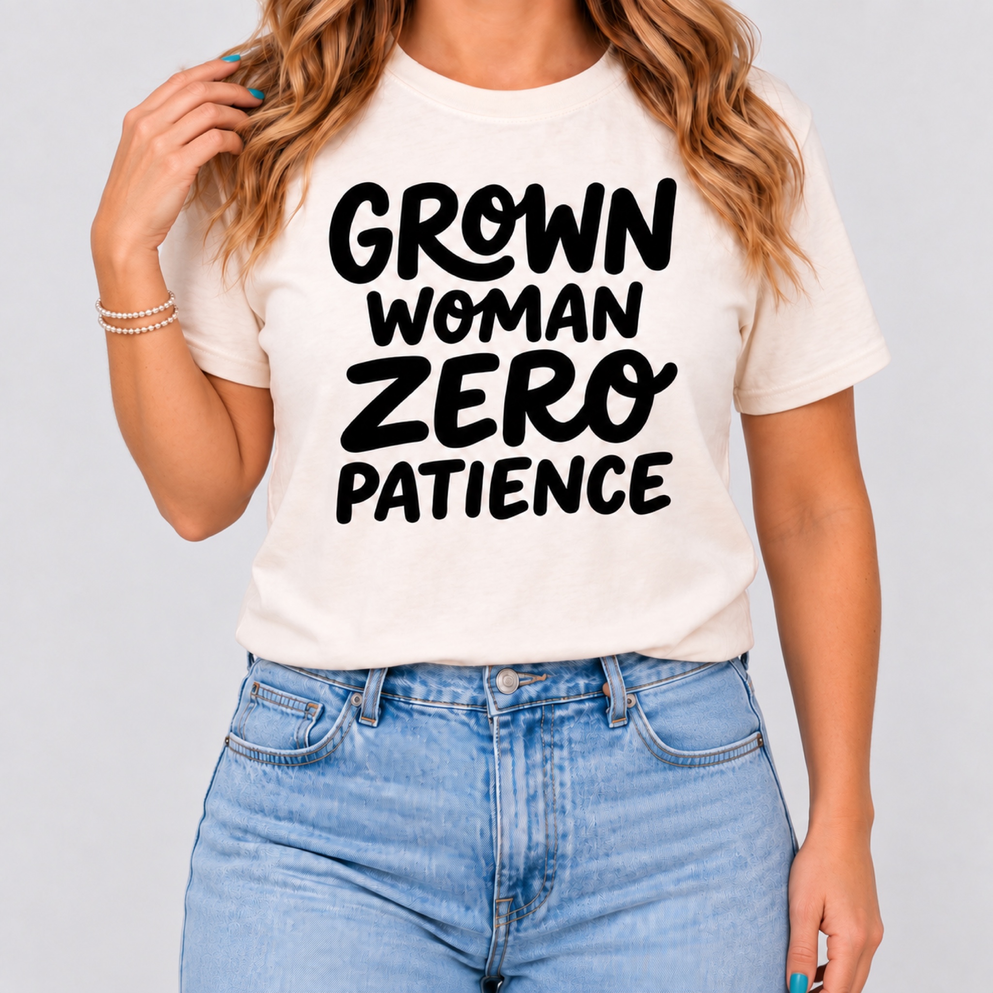 Grown Woman, Zero Patience Women's T-Shirt