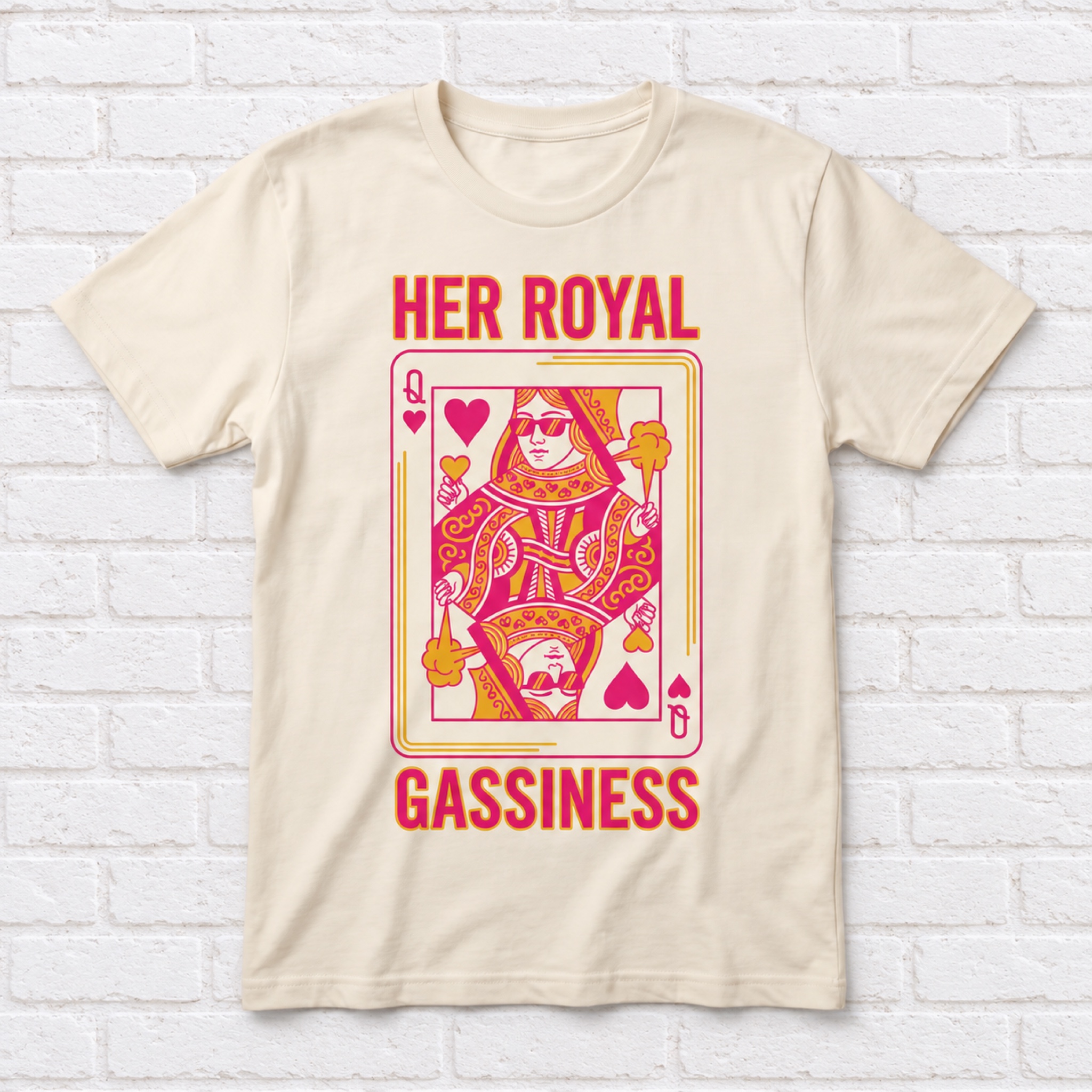 Her Royal Gassiness Queen Card Women's T-Shirt