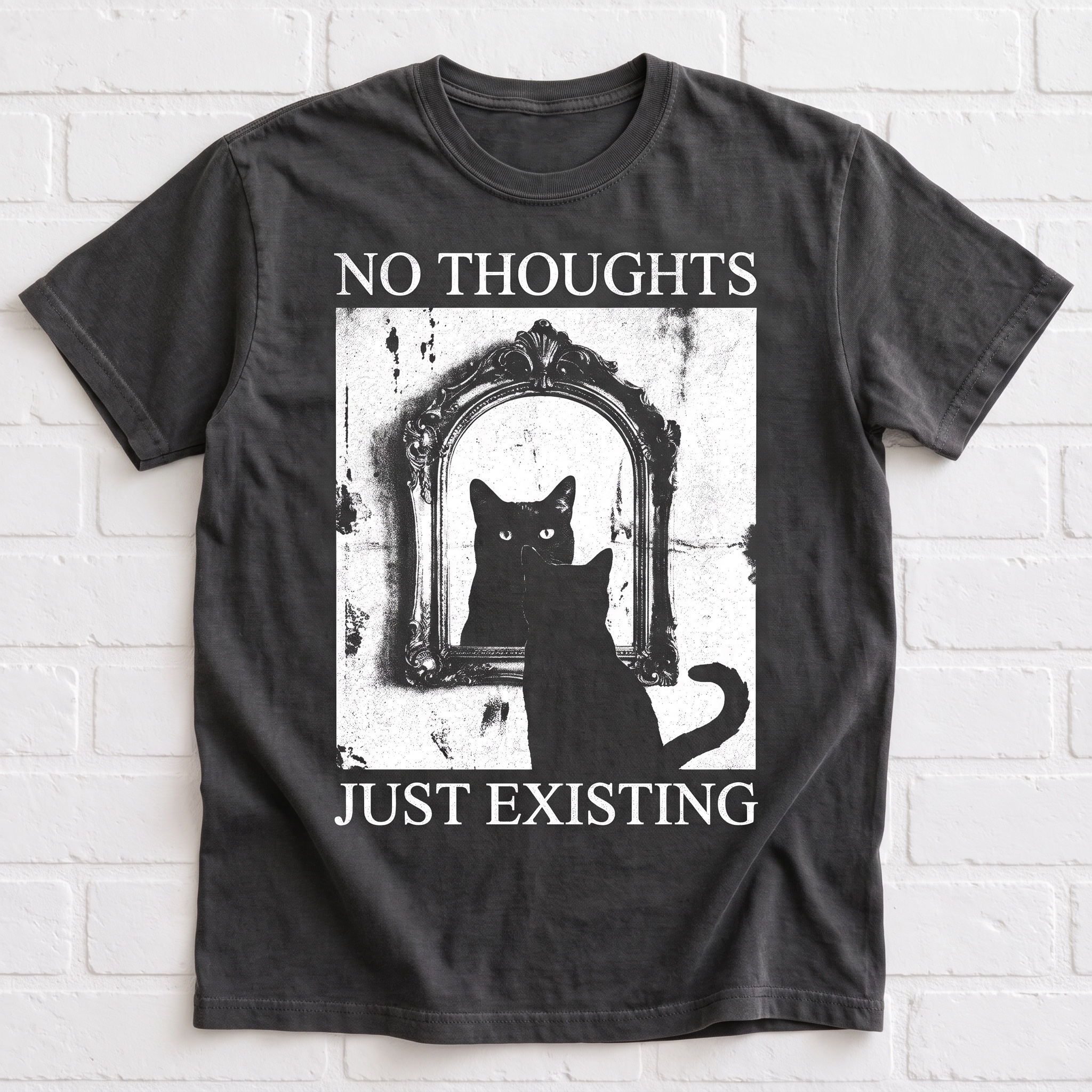 No Thoughts, Just Existing Cat Women's T-Shirt