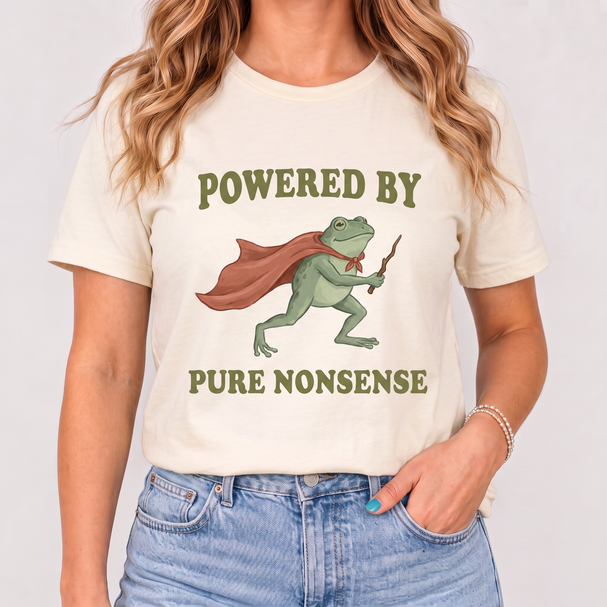 Powered by Pure Nonsense Frog Women's T-Shirt