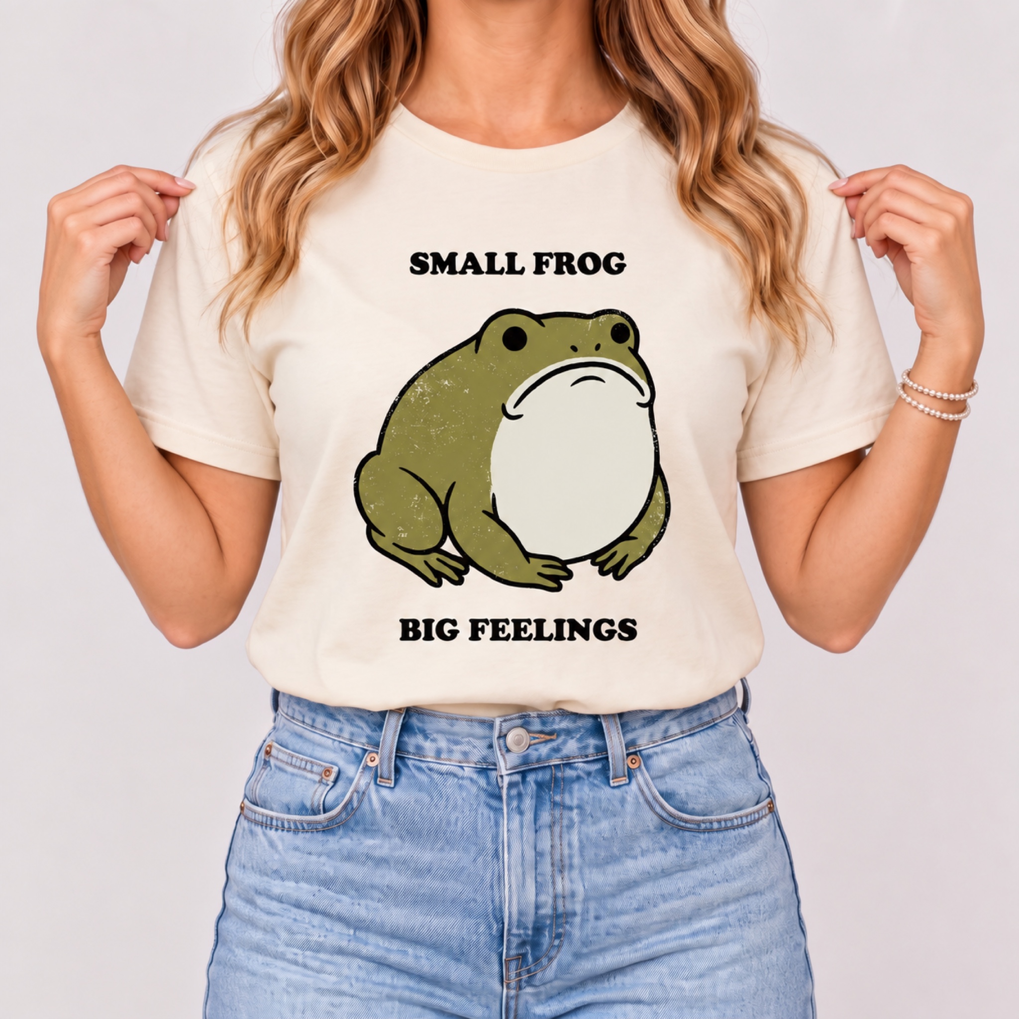 Small Frog, Big Feelings Women's T-Shirt