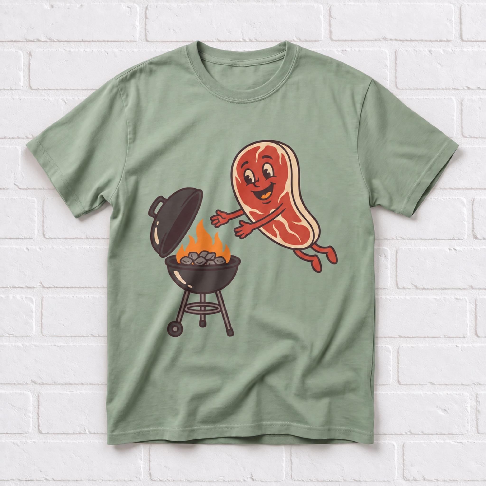 Happy Steak and Grill BBQ Women's T-Shirt