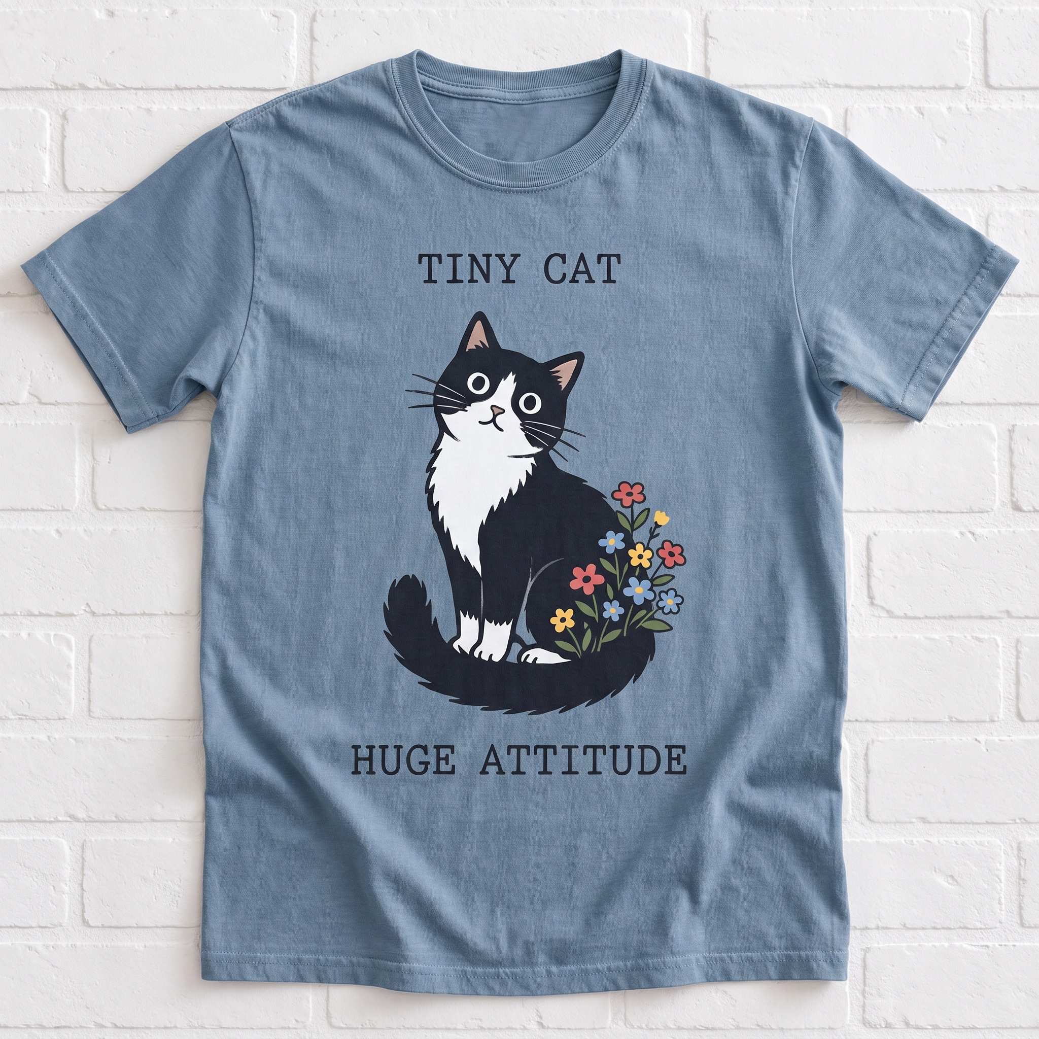 Tiny Cat, Huge Attitude Women's T-Shirt
