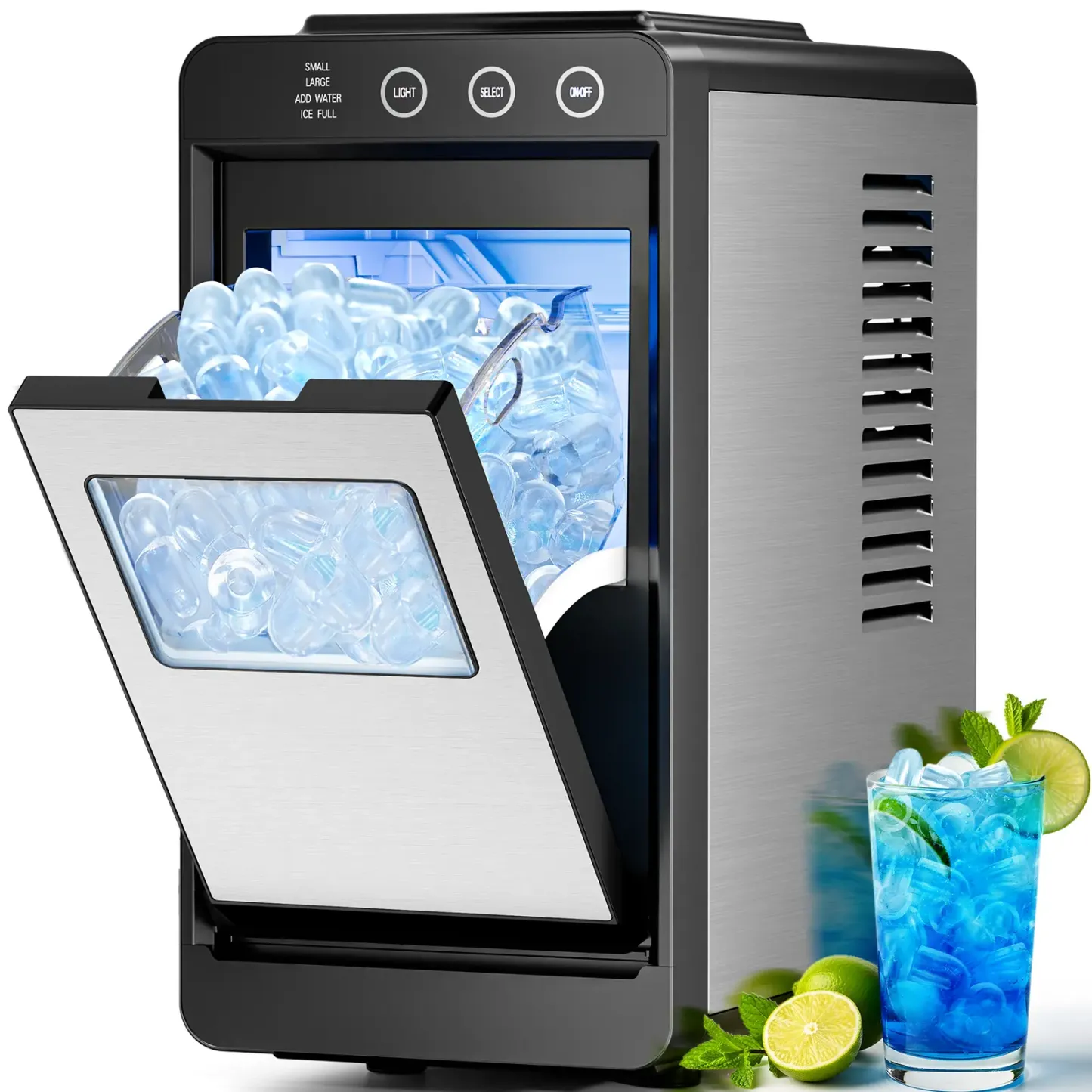 Antarctic Star Nugget Ice Maker, 45Lbs/Day