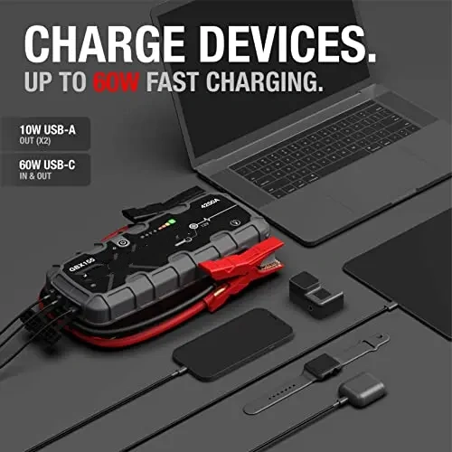 4250A Car Jump Starter – Portable Battery Booster for Up to 10.0L Gas & 8.0L Diesel Engines