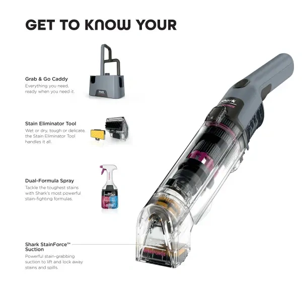 Cordless Portable Stain Cleaner – Compact Carpet & Upholstery Cleaner
