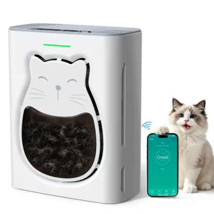 Pet Air Purifier for Large Rooms – H13 HEPA Filter, Air Quality Monitor, Auto Mode